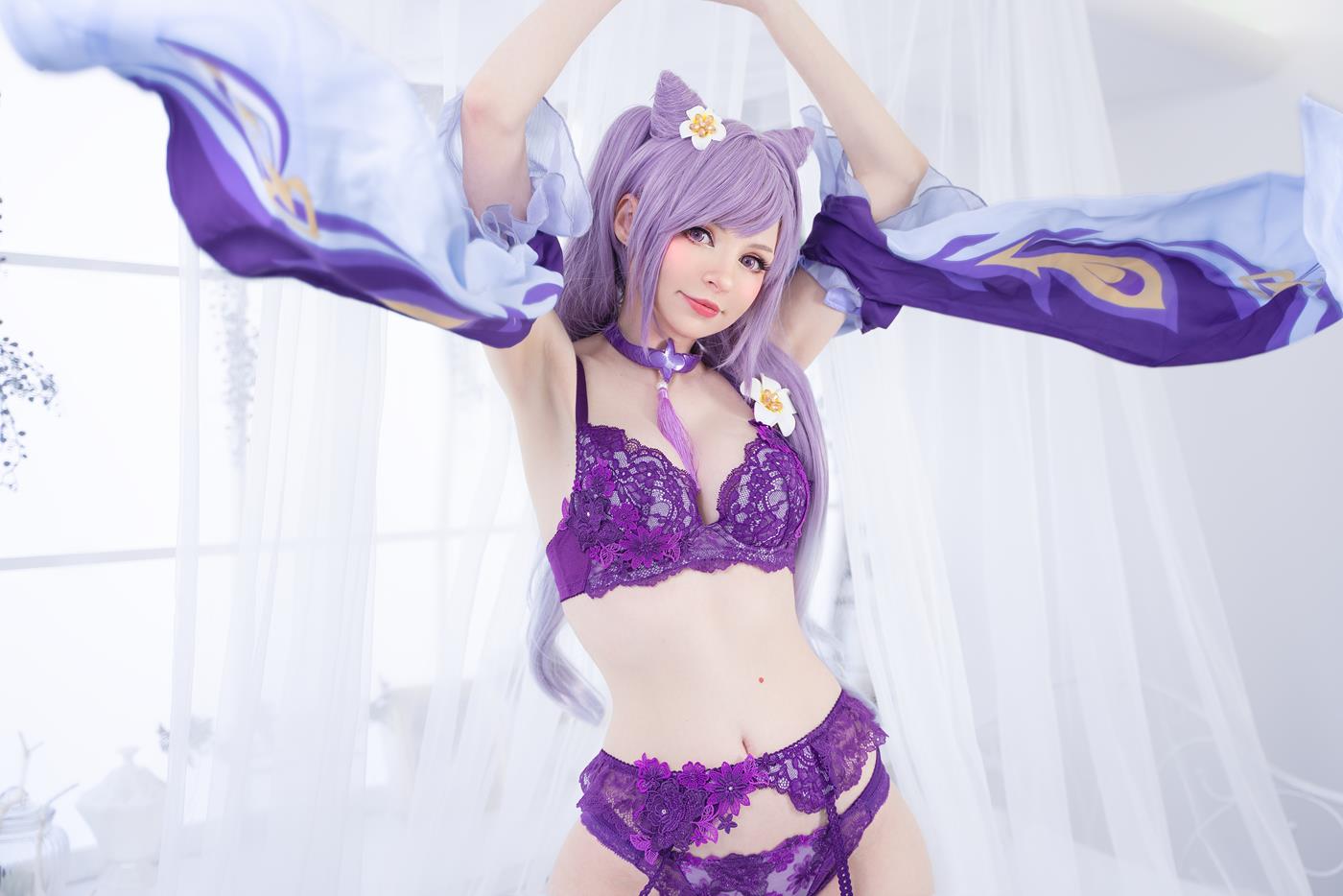 图片[54]-Peach milky – Keqing Genshin Impact[79P] – 速更版-美库