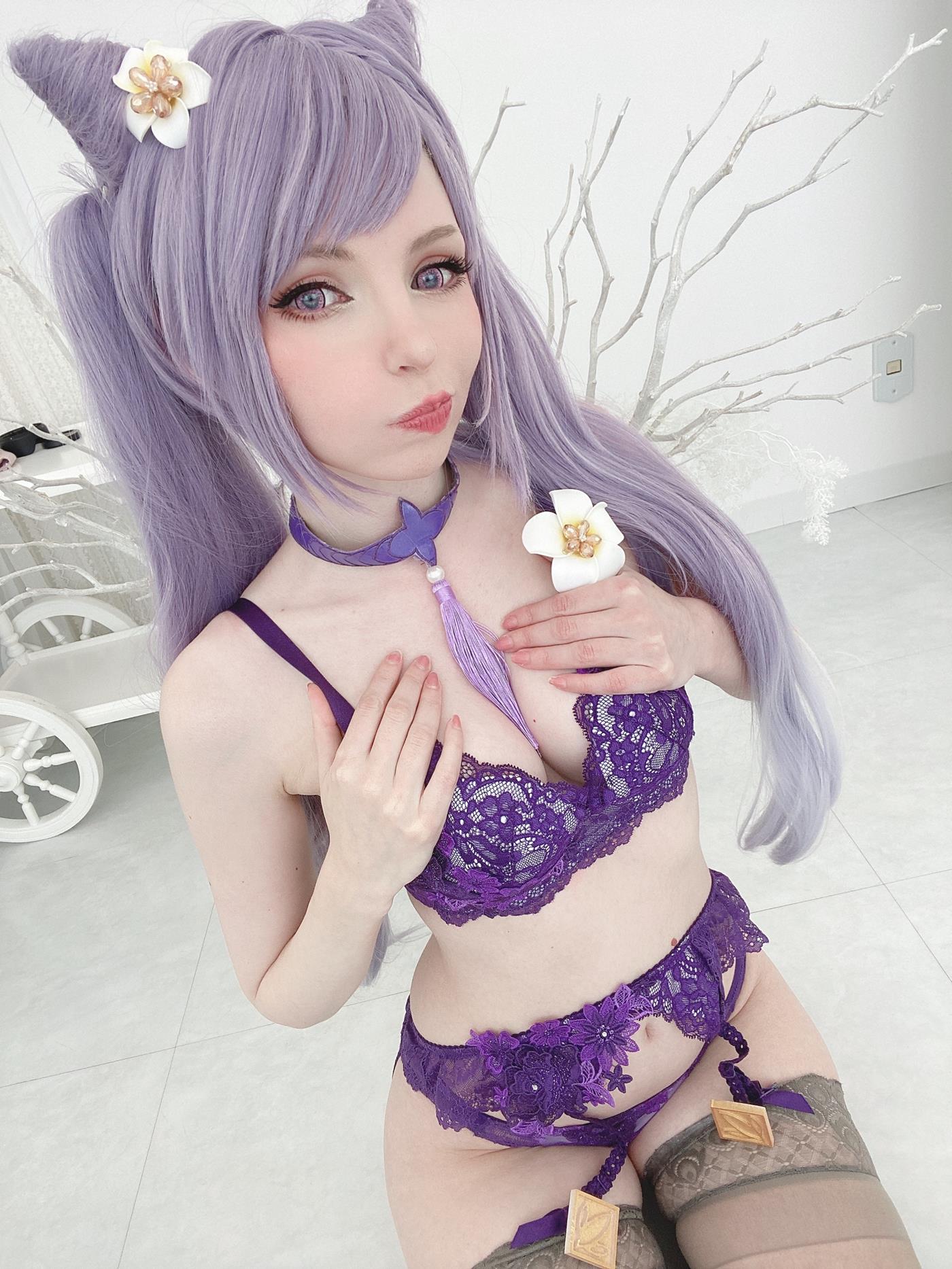 图片[56]-Peach milky – Keqing Genshin Impact[79P] – 速更版-美库