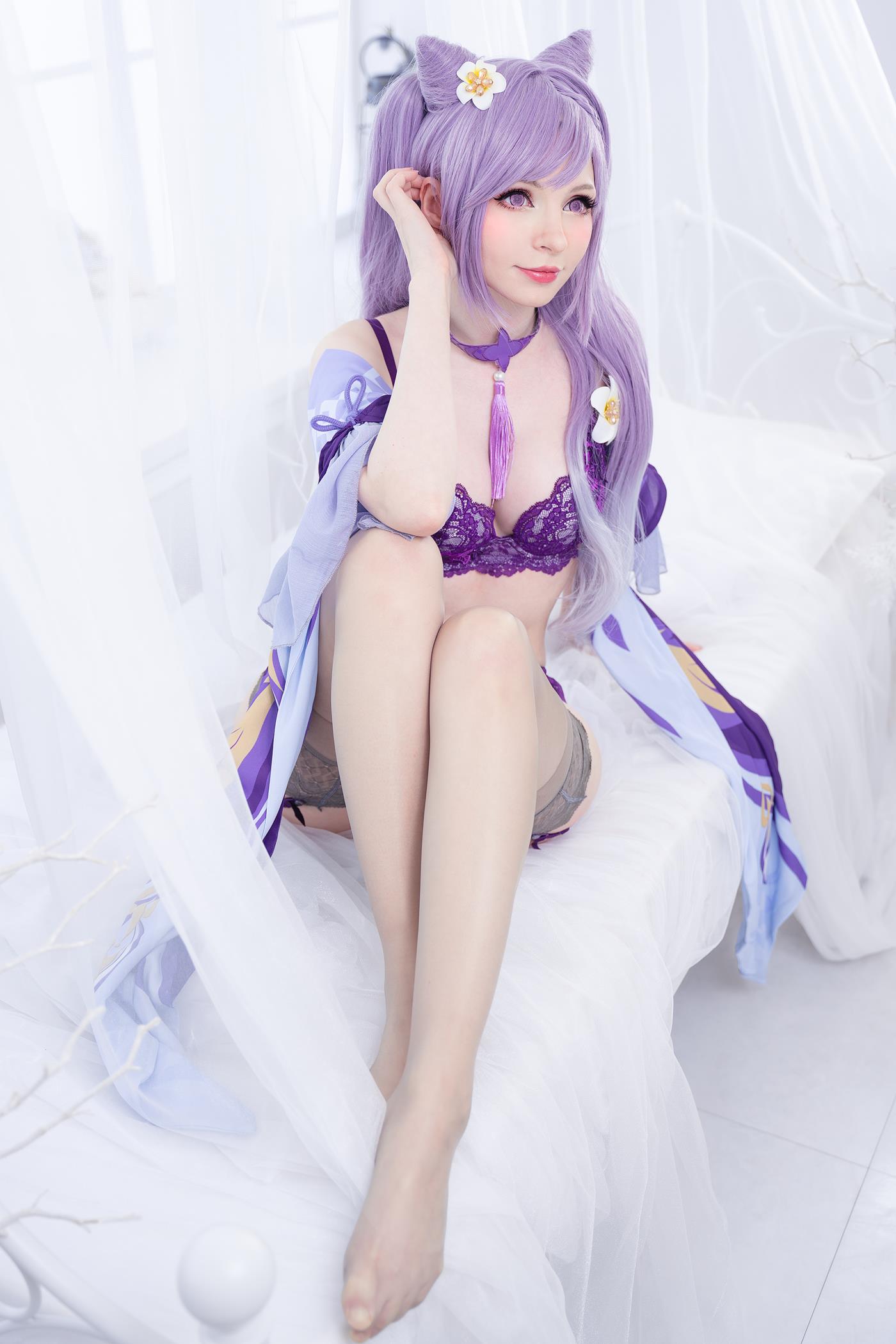 图片[60]-Peach milky – Keqing Genshin Impact[79P] – 速更版-美库