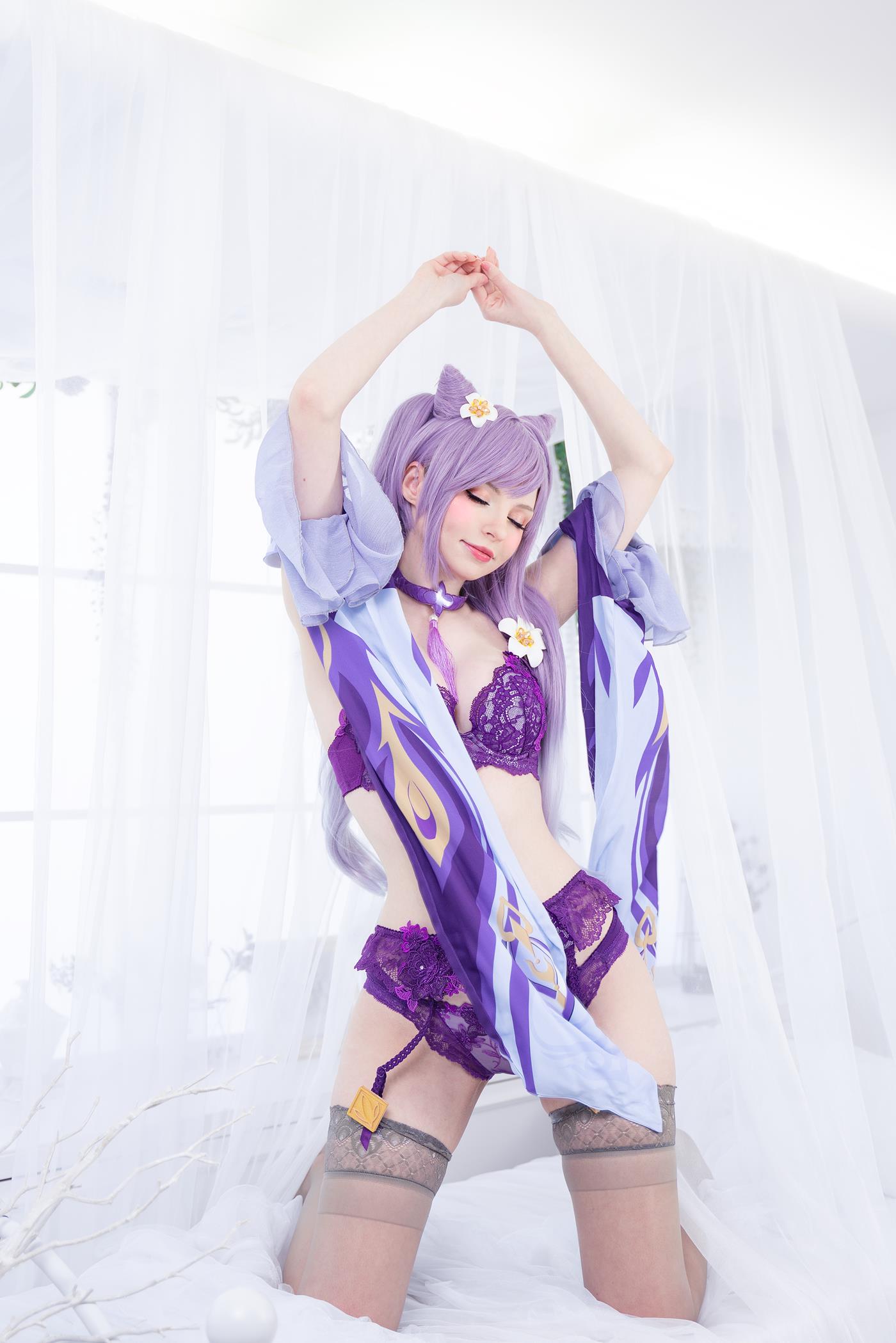 图片[61]-Peach milky – Keqing Genshin Impact[79P] – 速更版-美库