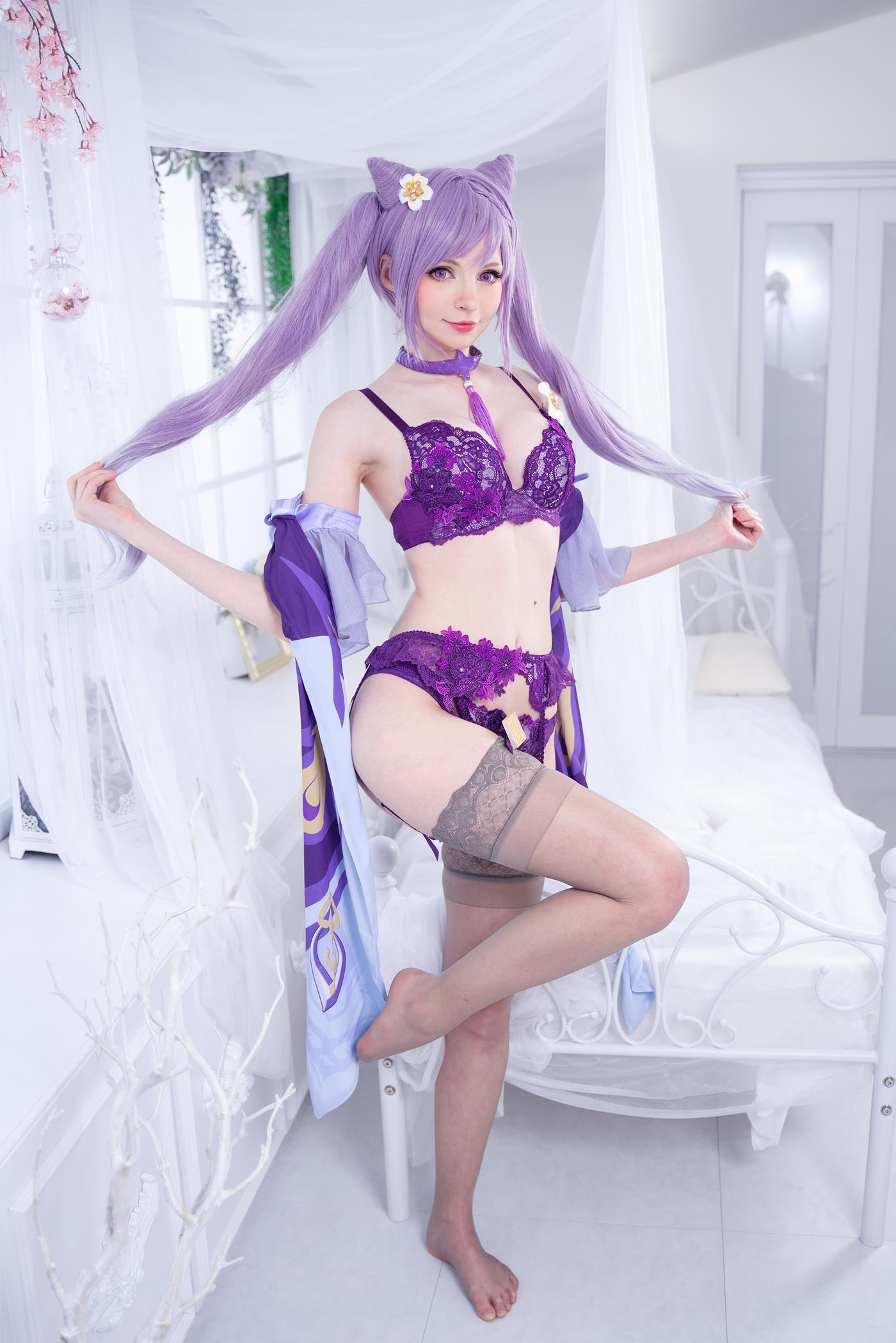 图片[63]-Peach milky – Keqing Genshin Impact[79P] – 速更版-美库