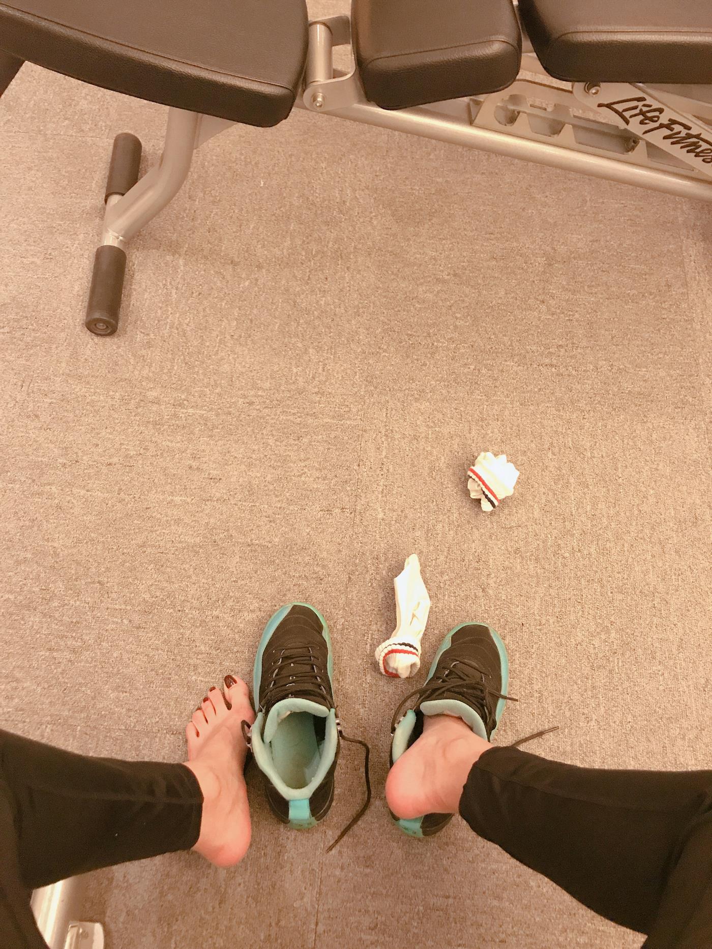 图片[111]-安乔乔儿(Nia乔乔) 健身房白袜[135P] – 速更版-美库