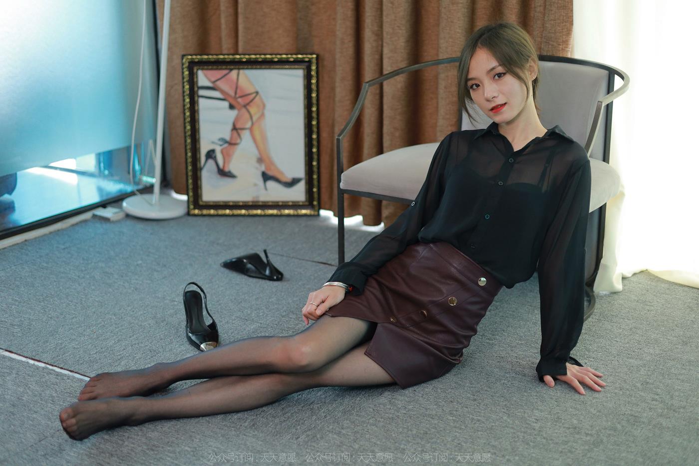 图片[46]-[IESS异思趣向] 2022.06.19 丝享家1122：小六《冷艳嘿丝》[84P] – 速更版-美库