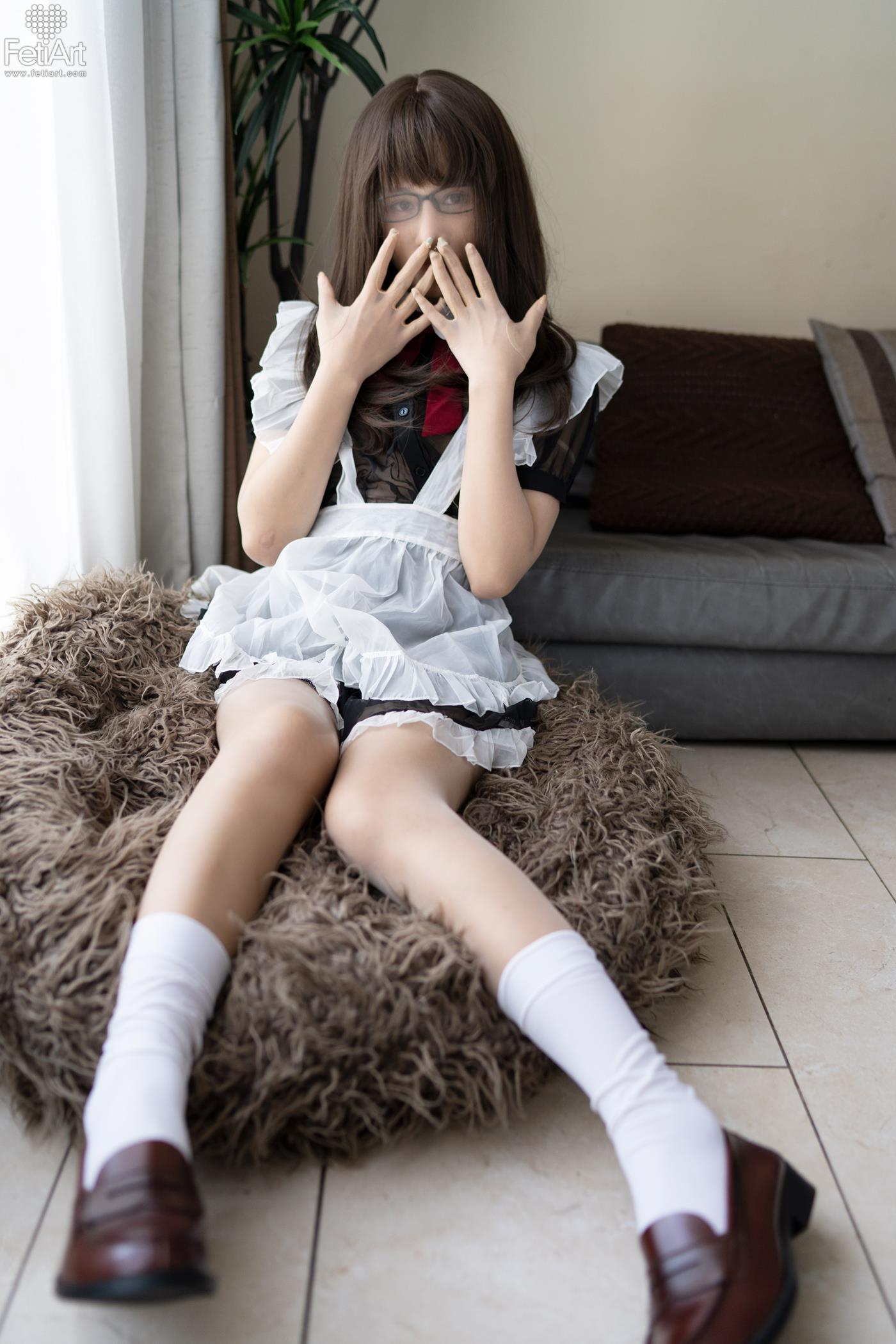 [FetiArt尚物集]NO.048 Pantyhose Encasement Maid MODEL-Jasmine[38+1P] - 速更版-艺库