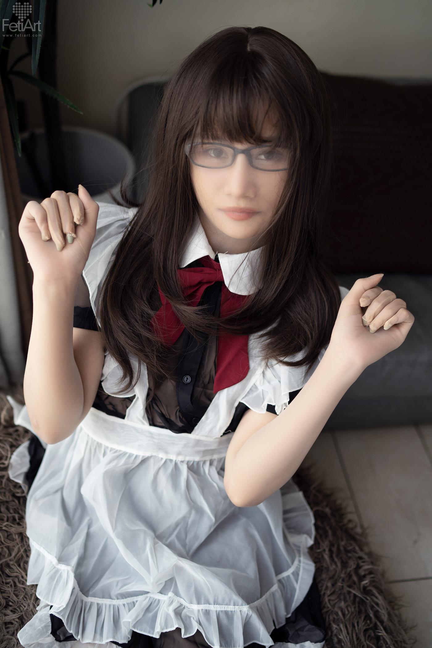 图片[12]-[FetiArt尚物集]NO.048 Pantyhose Encasement Maid MODEL-Jasmine[38+1P] – 速更版-美库