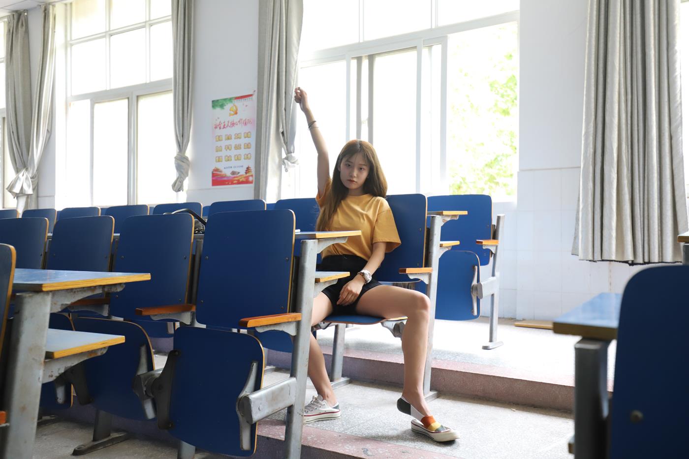 图片[20]-大西瓜爱牙膏-2020 01X活动 模特1（一） 教室热裤短袜 (3) [54P] – 速更版-美库