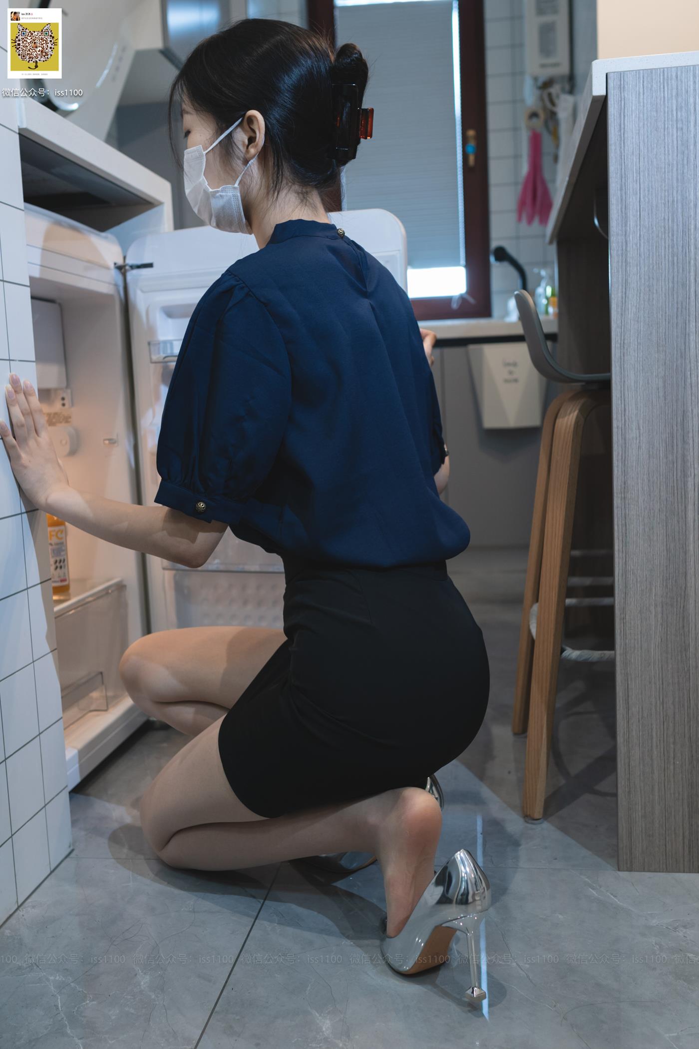 图片[10]-ISS系列 008 美晗 蓝色衬衫 [70P] – 速更版-美库