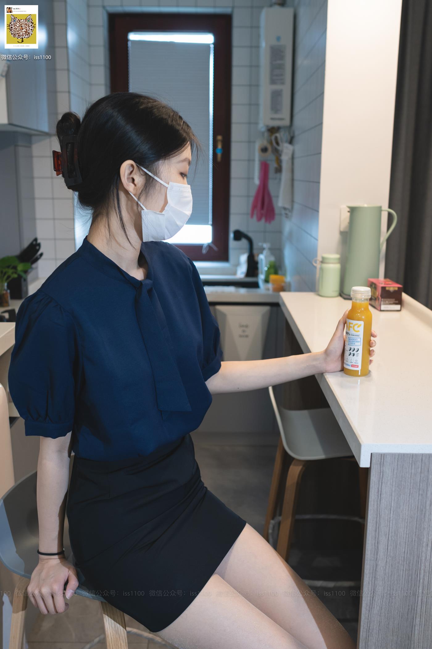 图片[16]-ISS系列 008 美晗 蓝色衬衫 [70P] – 速更版-美库