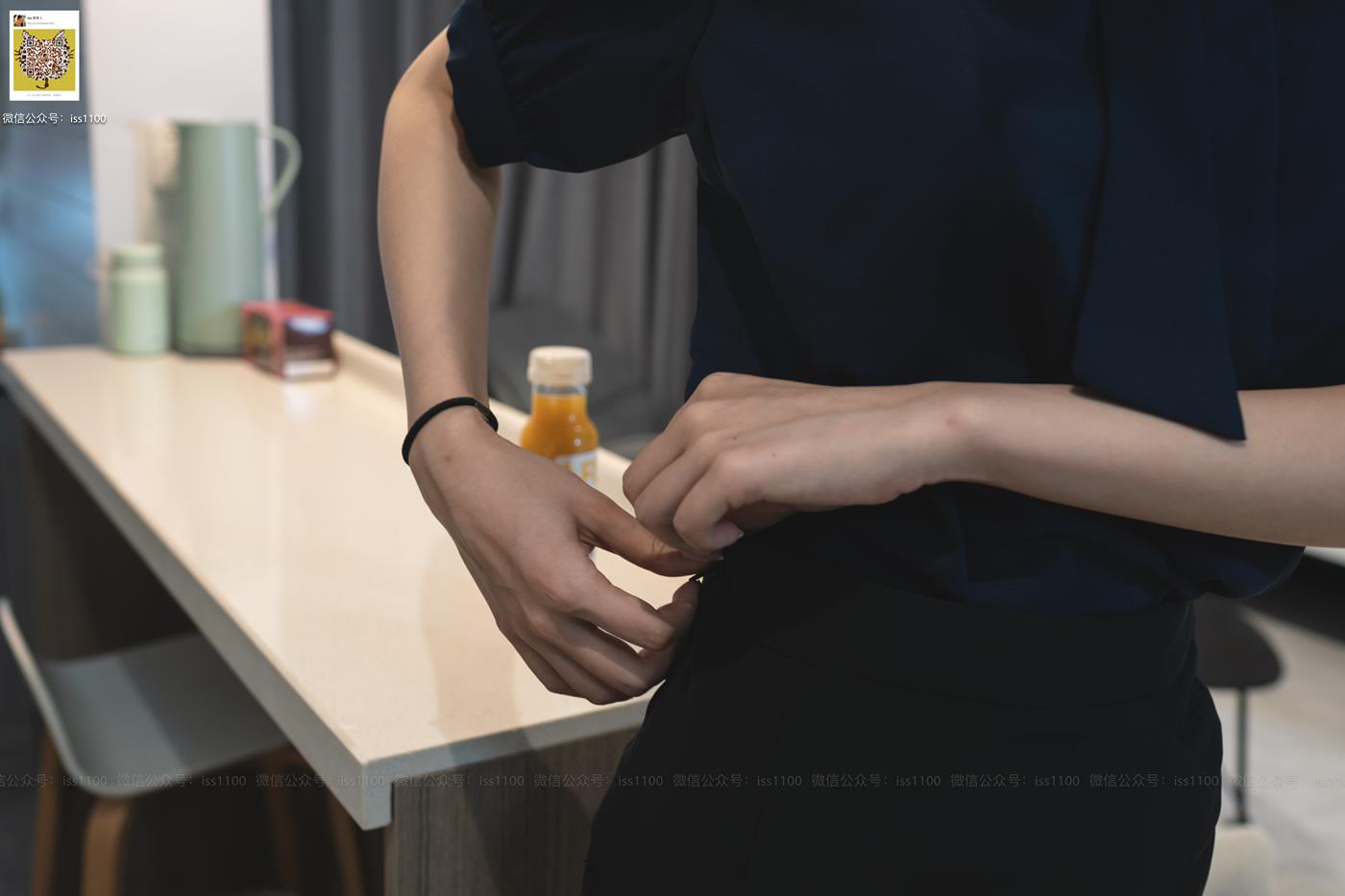 图片[35]-ISS系列 008 美晗 蓝色衬衫 [70P] – 速更版-美库