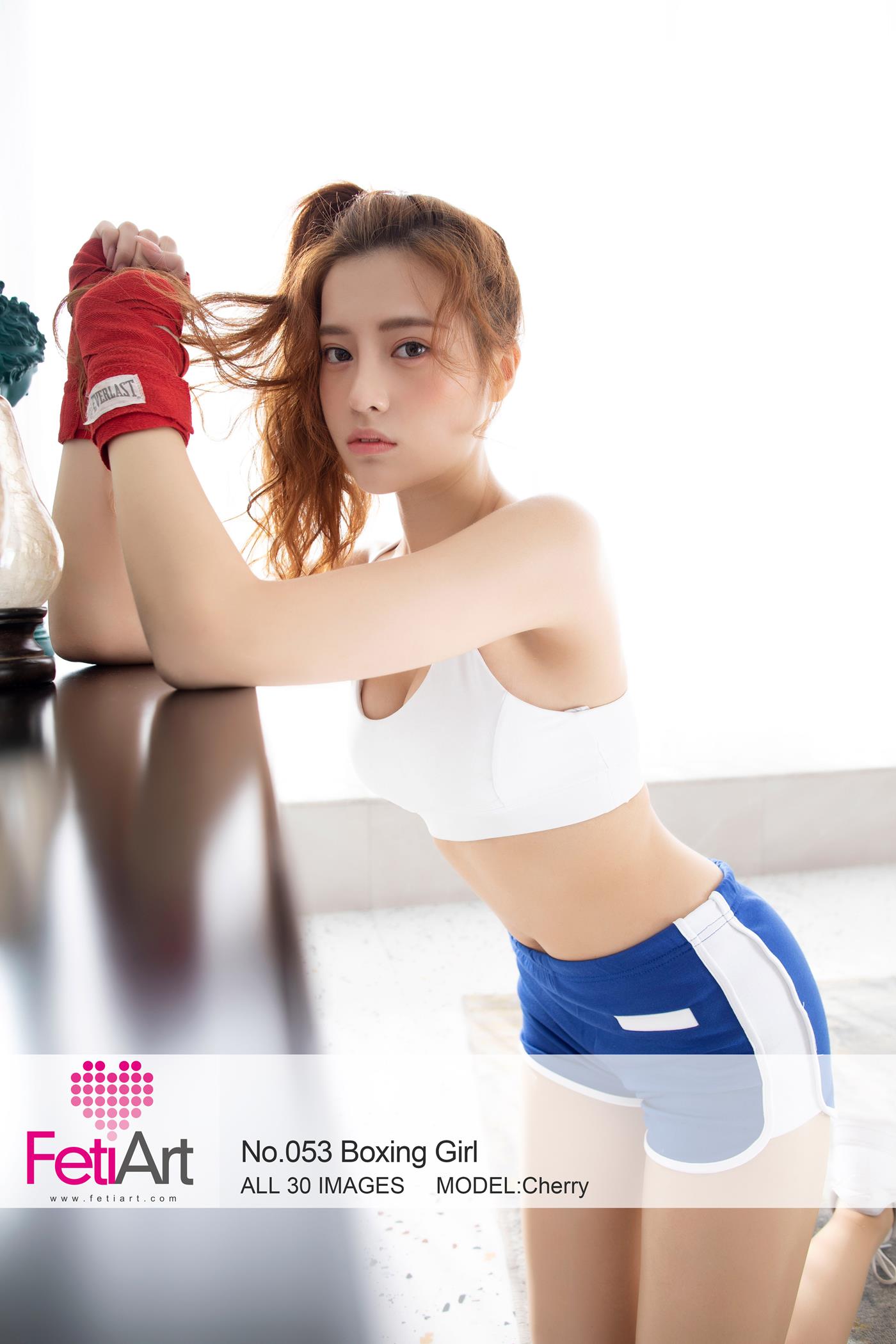 图片[19]-[FetiArt尚物集]NO.053 Boxing Girl MODEL-Cherry[30+1P] – 速更版-美库