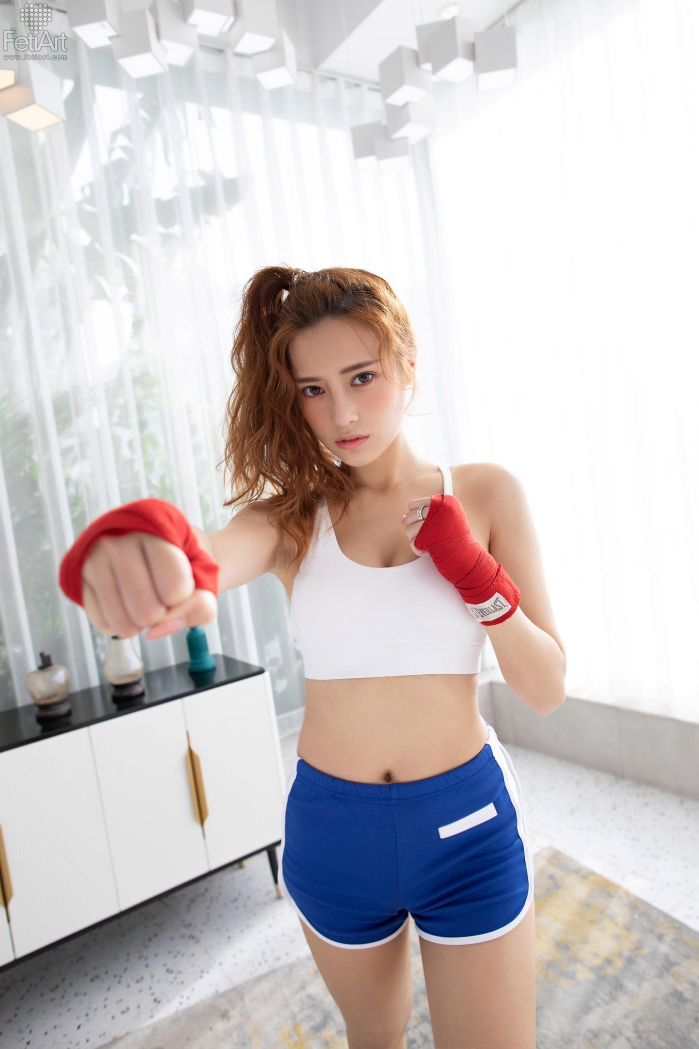 图片[24]-[FetiArt尚物集]NO.053 Boxing Girl MODEL-Cherry[30+1P] – 速更版-美库