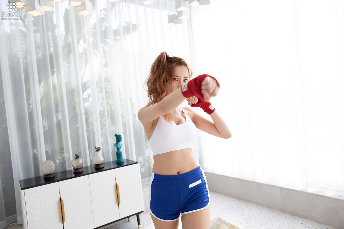 图片[25]-[FetiArt尚物集]NO.053 Boxing Girl MODEL-Cherry[30+1P] – 速更版-美库
