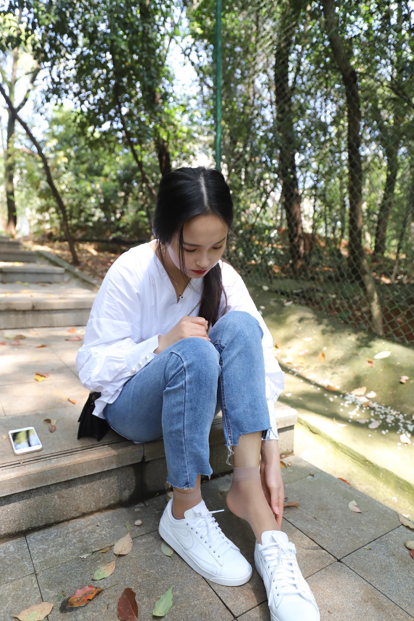图片[25]-大西瓜爱牙膏-2020 01X活动 模特2（二） 牛仔裤短丝白鞋 (2) [100P] – 速更版-美库