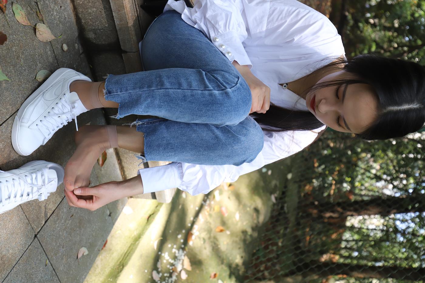 图片[29]-大西瓜爱牙膏-2020 01X活动 模特2（二） 牛仔裤短丝白鞋 (2) [100P] – 速更版-美库