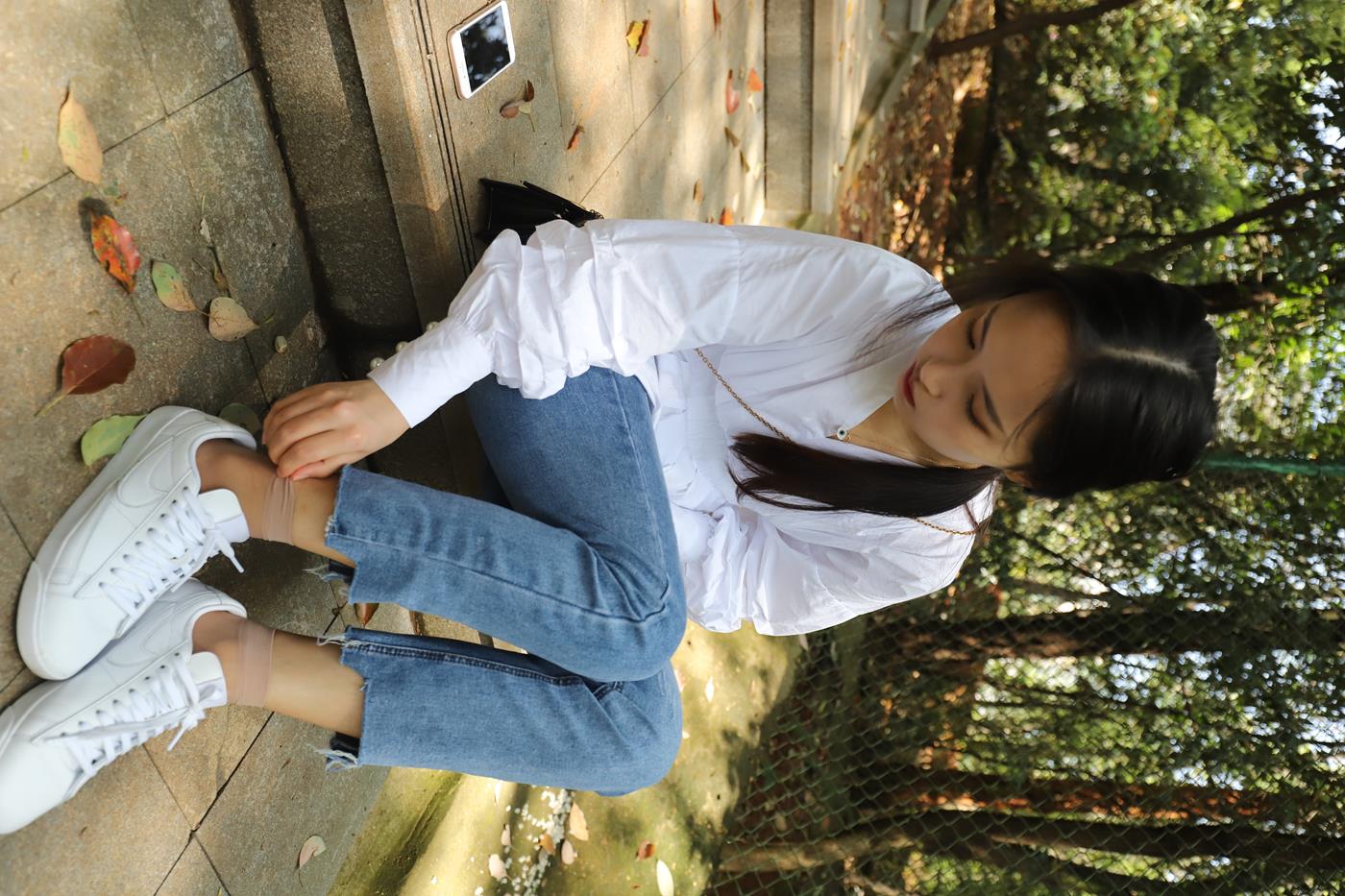 图片[61]-大西瓜爱牙膏-2020 01X活动 模特2（二） 牛仔裤短丝白鞋 (2) [100P] – 速更版-美库