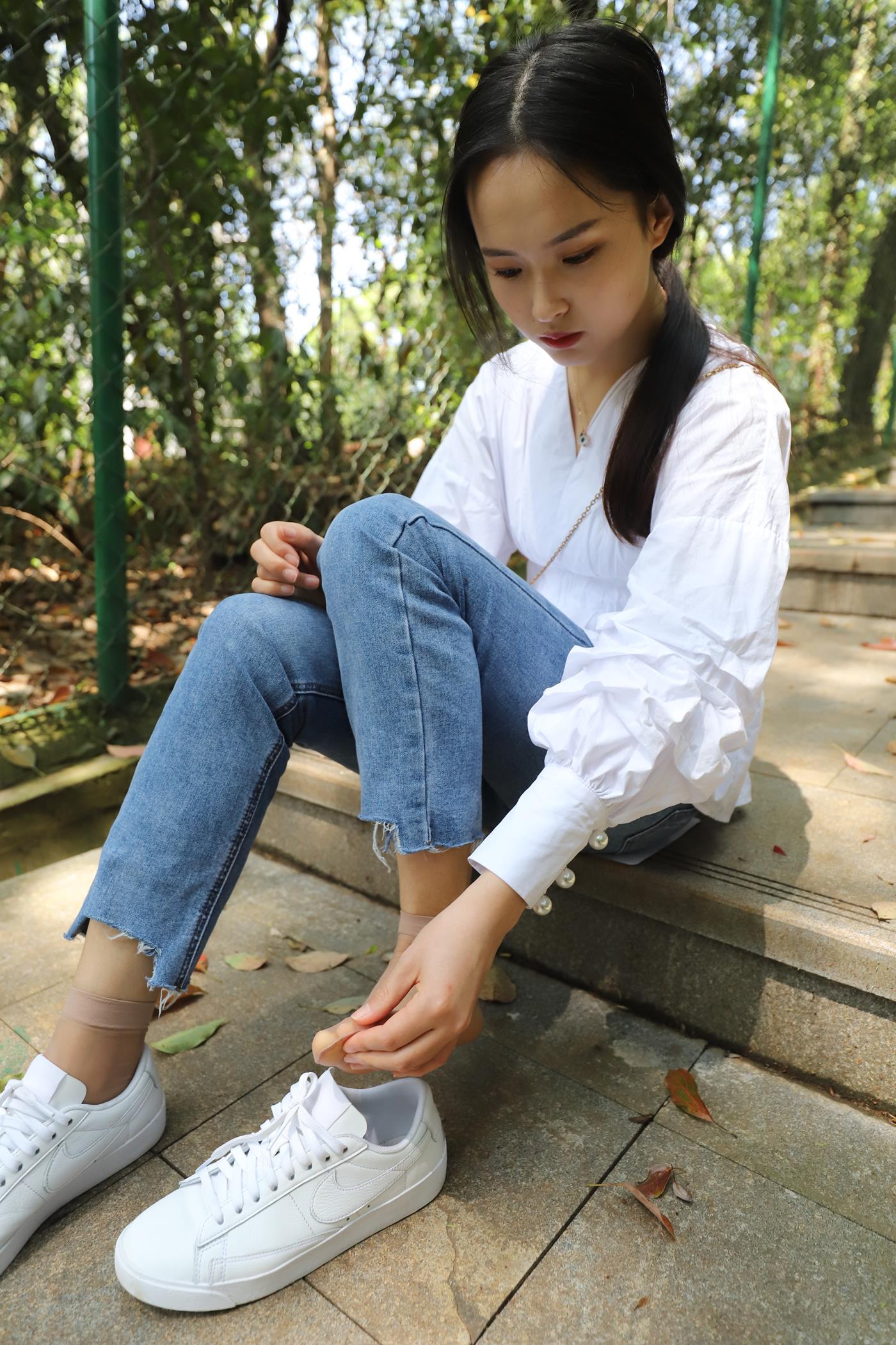 图片[73]-大西瓜爱牙膏-2020 01X活动 模特2（二） 牛仔裤短丝白鞋 (2) [100P] – 速更版-美库