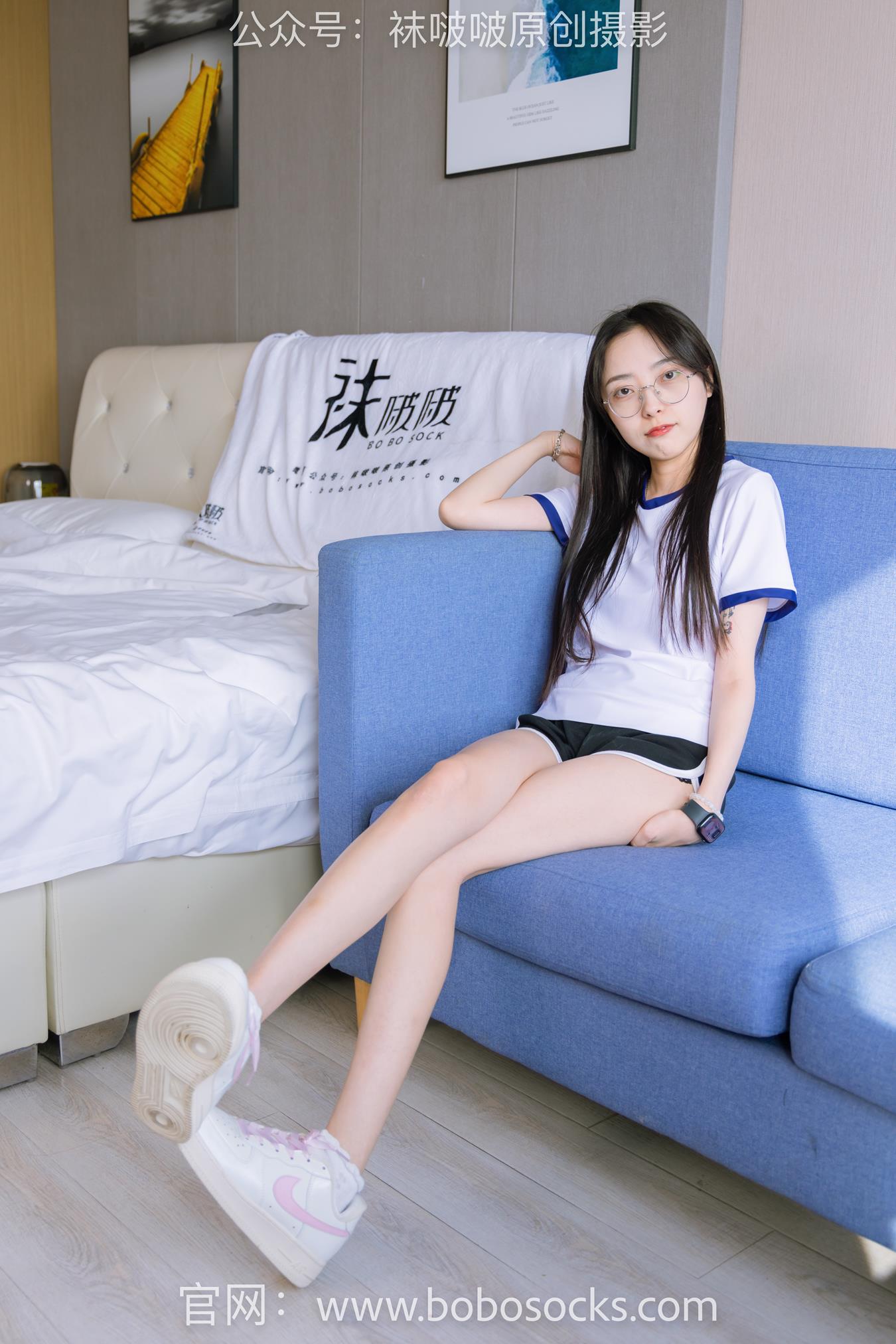 图片[11]-[BoBoSocks袜啵啵]NO.147 稚予-空军一号板鞋、白棉袜、体操服 (1) [64P] – 速更版-美库