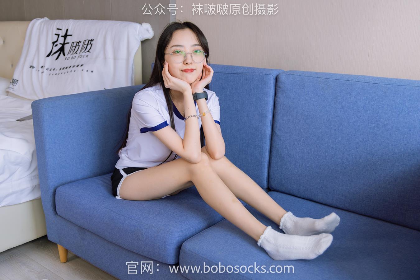 图片[28]-[BoBoSocks袜啵啵]NO.147 稚予-空军一号板鞋、白棉袜、体操服 (1) [64P] – 速更版-美库