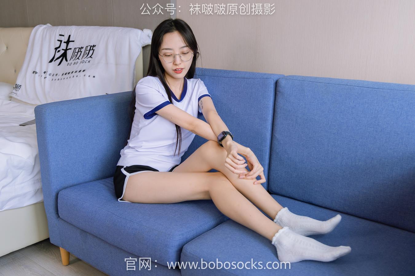 图片[29]-[BoBoSocks袜啵啵]NO.147 稚予-空军一号板鞋、白棉袜、体操服 (1) [64P] – 速更版-美库