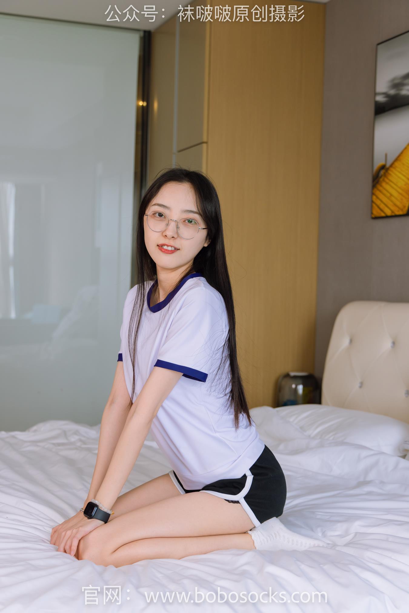 图片[44]-[BoBoSocks袜啵啵]NO.147 稚予-空军一号板鞋、白棉袜、体操服 (1) [64P] – 速更版-美库