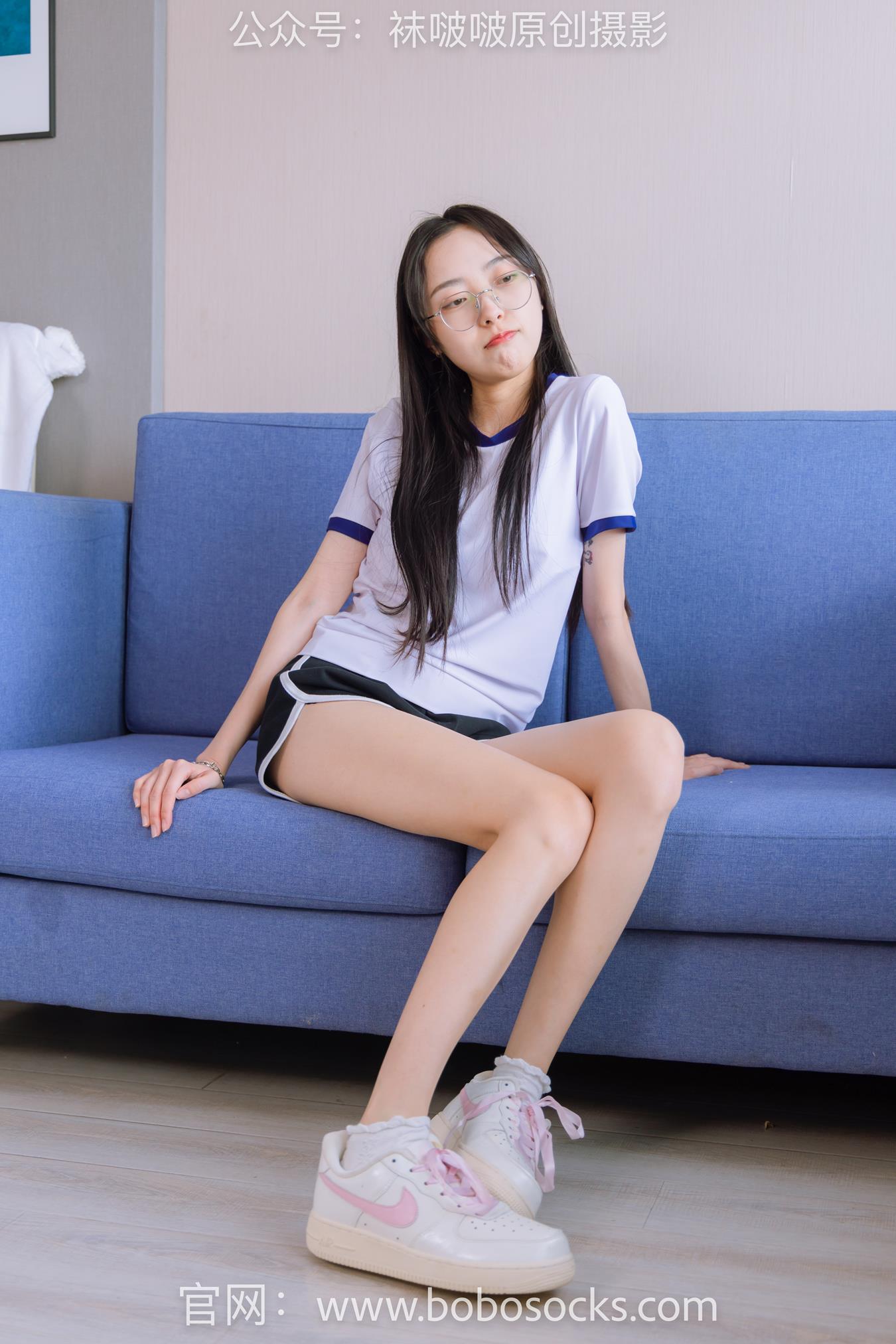 图片[38]-[BoBoSocks袜啵啵]NO.147 稚予-空军一号板鞋、白棉袜、体操服 (2) [75P] – 速更版-美库