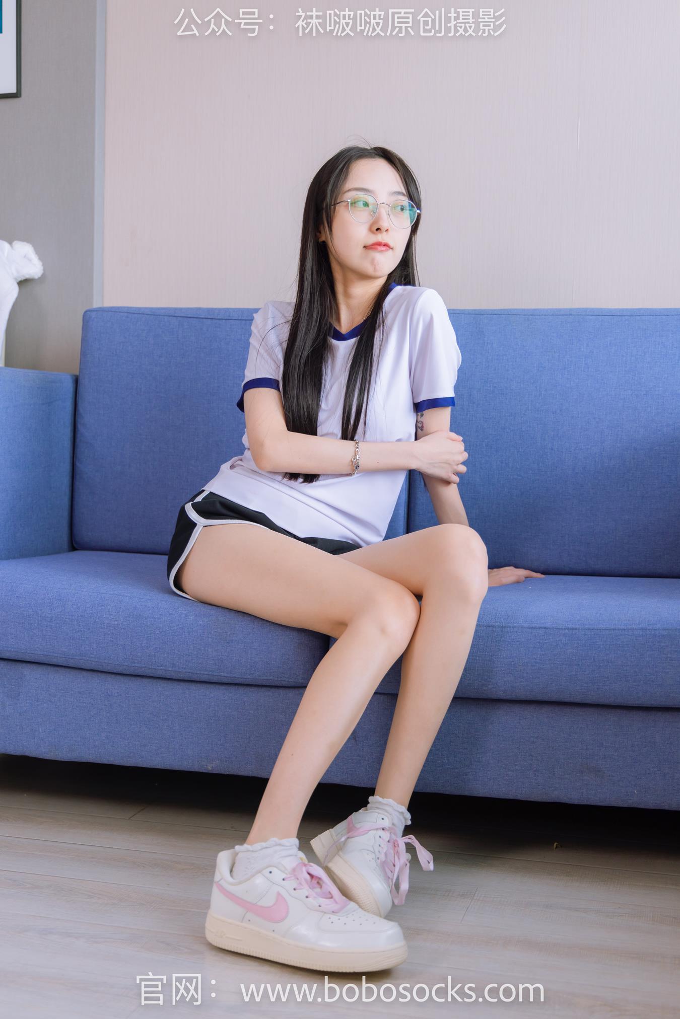 图片[39]-[BoBoSocks袜啵啵]NO.147 稚予-空军一号板鞋、白棉袜、体操服 (2) [75P] – 速更版-美库