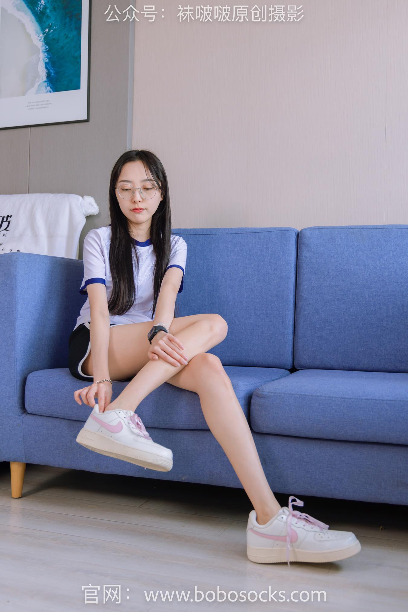 图片[54]-[BoBoSocks袜啵啵]NO.147 稚予-空军一号板鞋、白棉袜、体操服 (2) [75P] – 速更版-美库