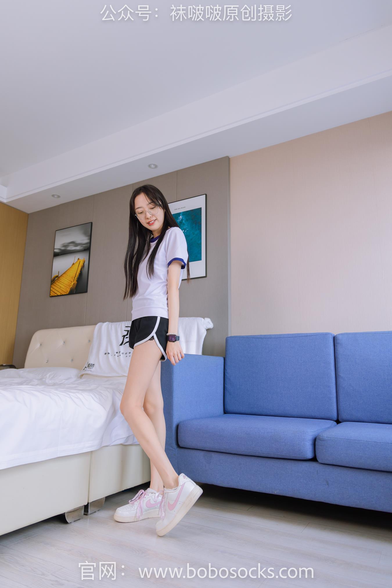 图片[62]-[BoBoSocks袜啵啵]NO.147 稚予-空军一号板鞋、白棉袜、体操服 (2) [75P] – 速更版-美库