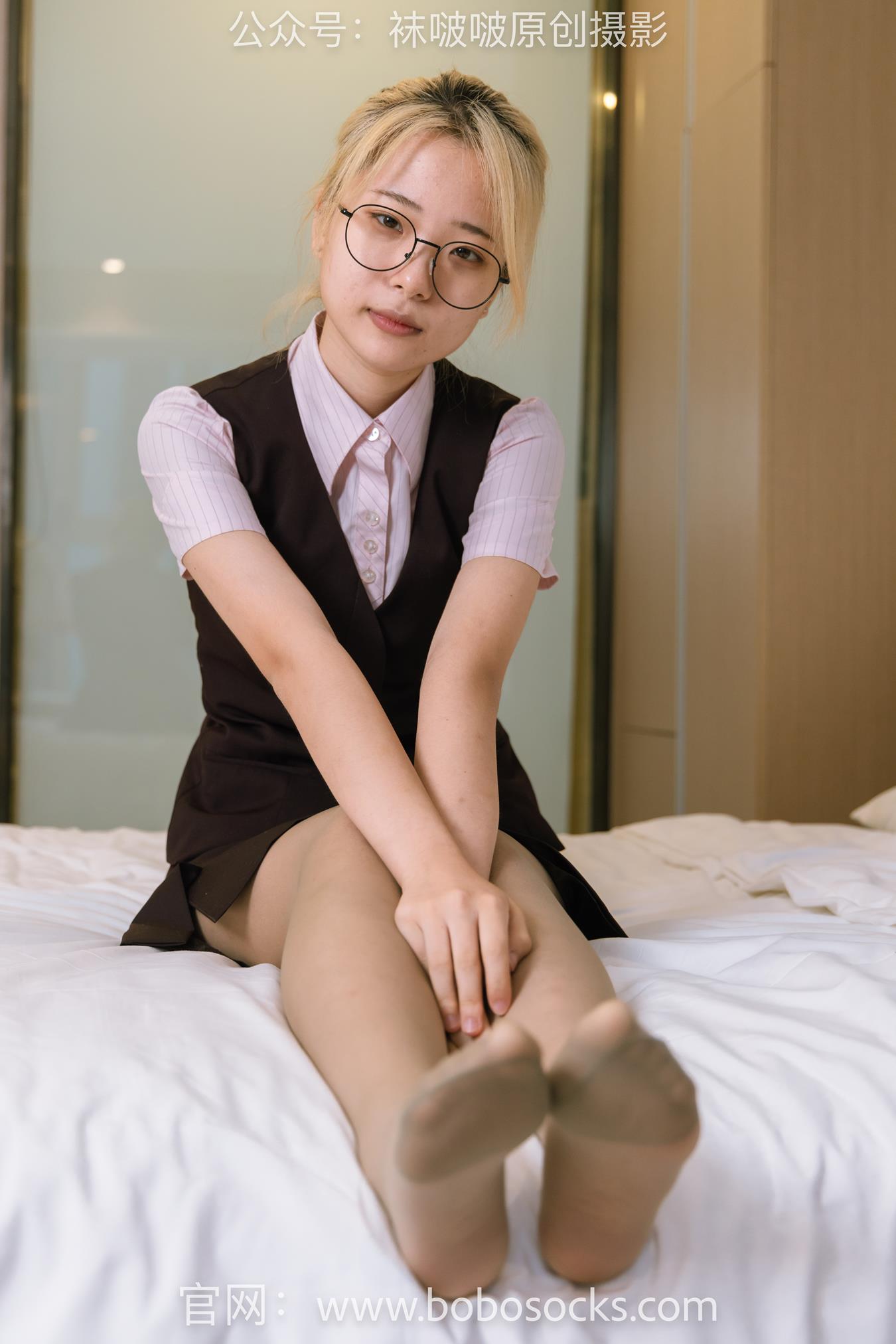 图片[60]-[BoBoSocks袜啵啵]NO.148 小淳-高跟鞋、咖啡丝、银行制服[140P] – 速更版-美库