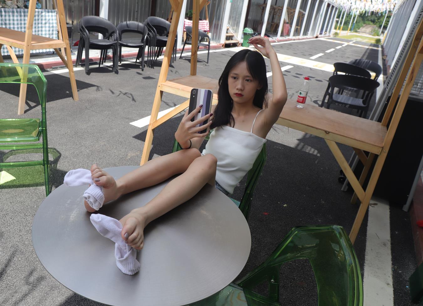 图片[46]-Pary摄影 NO.005 使出混身解数终于哄得表妹拍了套吊带美脚（2）[87P] – 速更版-美库