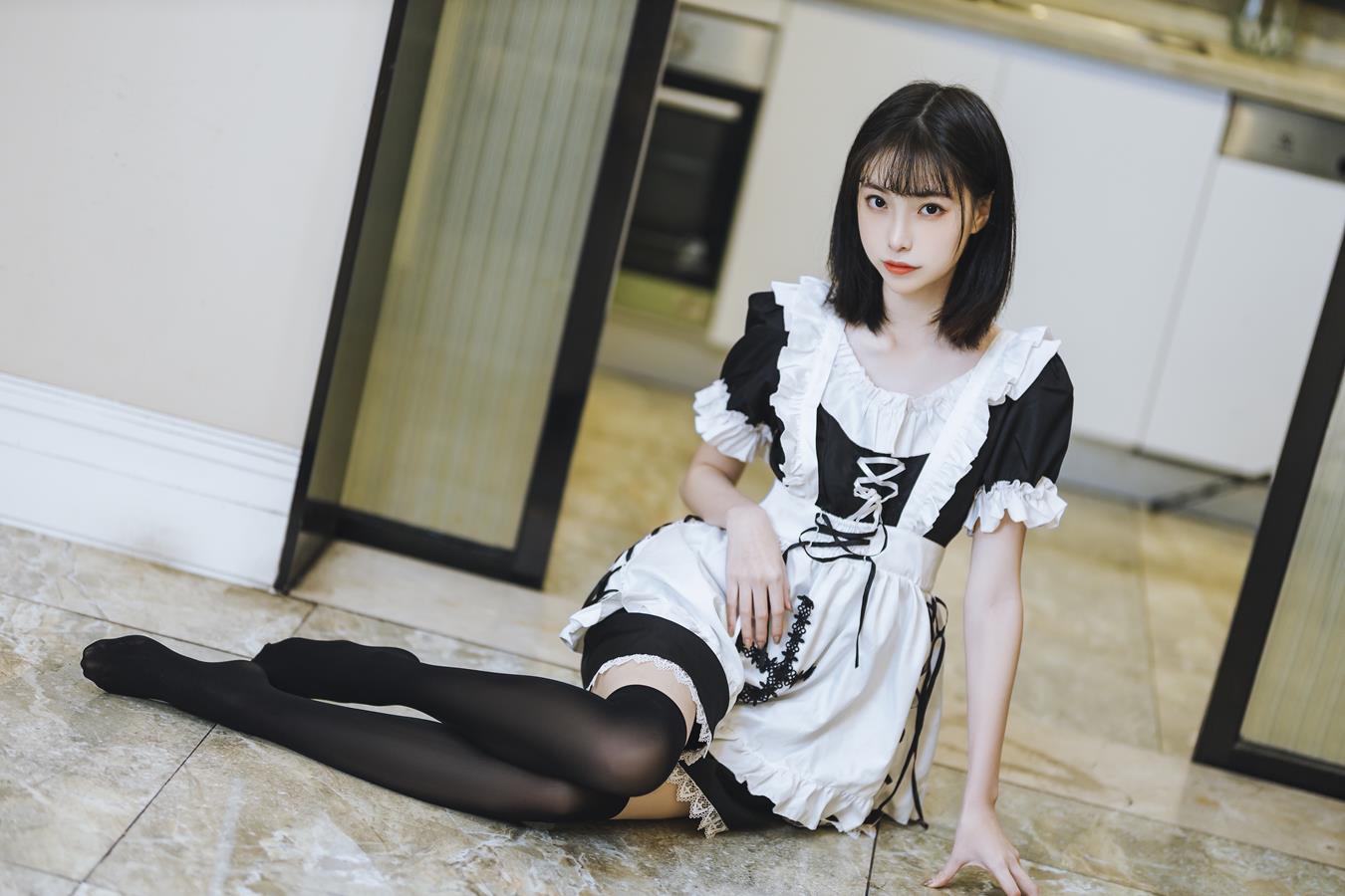 图片[18]-许岚(叁月life) – 短裙女仆[40P] – 速更版-美库