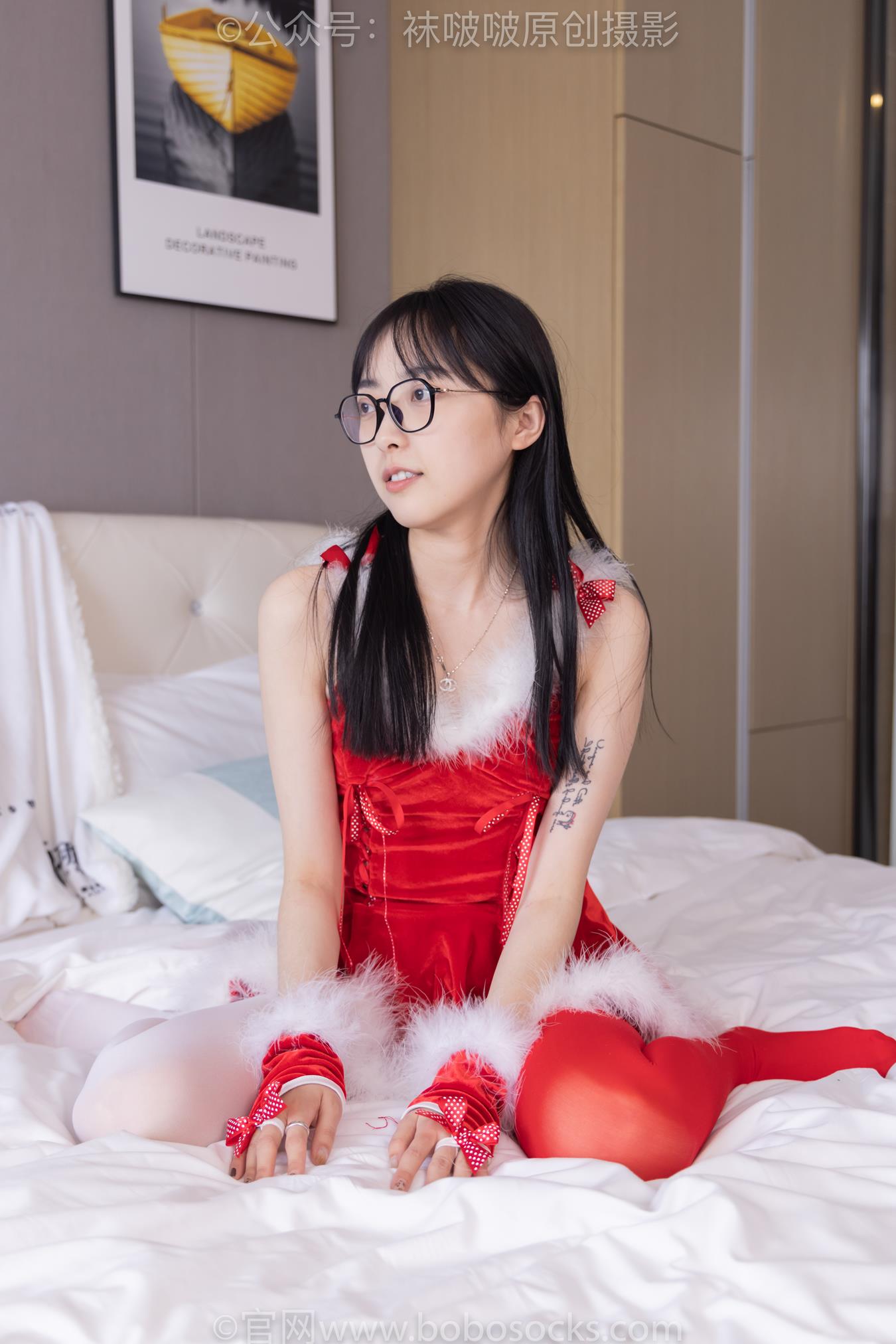 图片[70]-[BoBoSocks袜啵啵]NO.152 稚予-圣诞服、帆布鞋、厚白丝、厚红丝[135P] – 速更版-美库