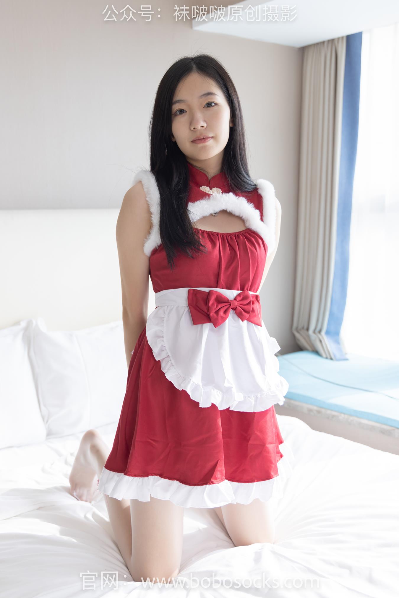 图片[62]-[BoBoSocks袜啵啵]NO.153 小甜豆-华伦天奴高跟鞋、油亮肉丝、油亮白丝、圣诞服[140P] – 速更版-美库