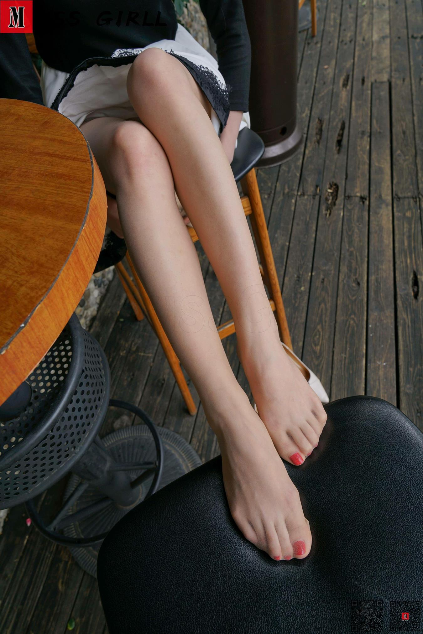 图片[45]-[MussGirl慕丝女郎]NO.324 白色高跟鞋红色脚趾甲A[96P] – 速更版-美库