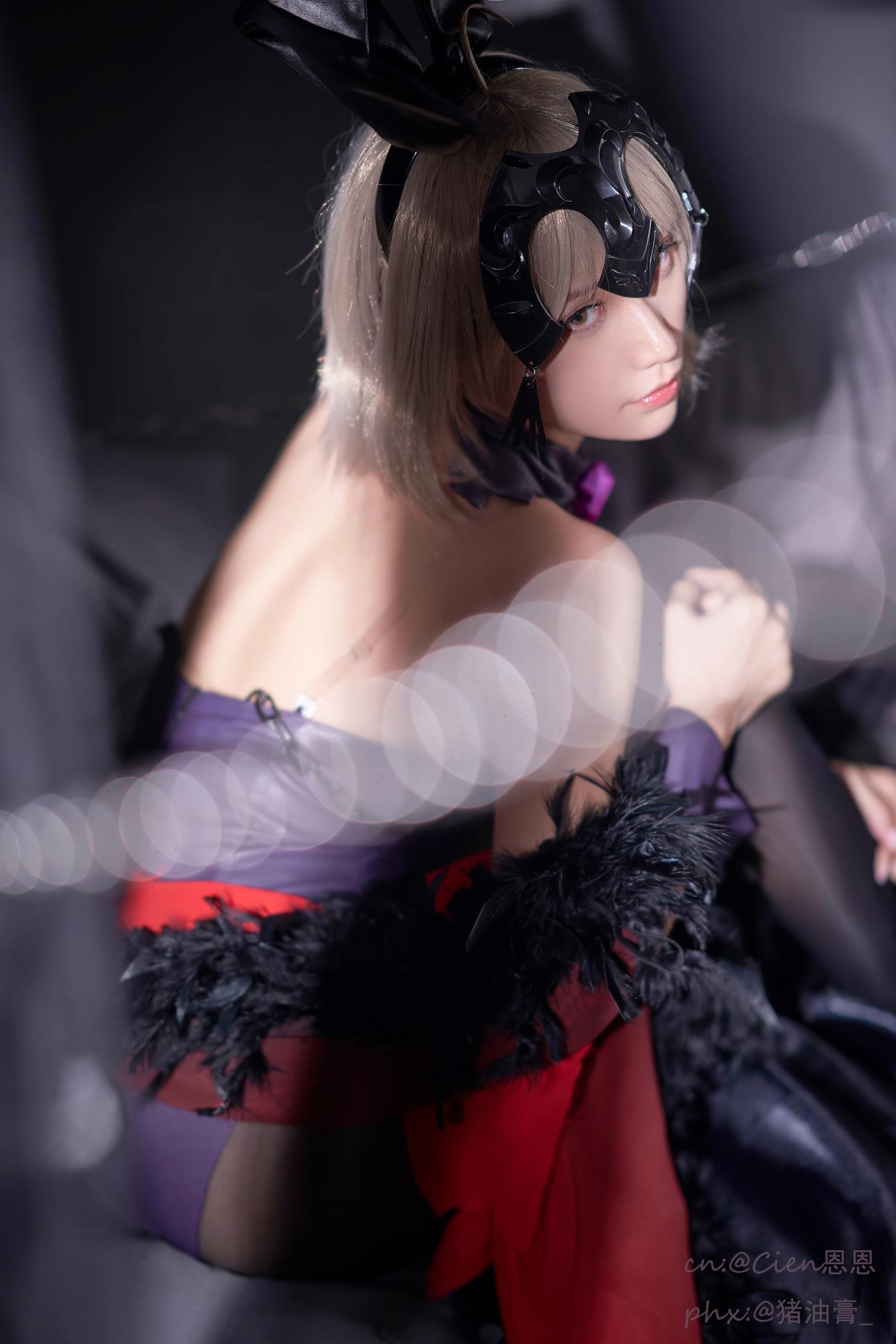 图片[14]-Cien恩恩  黑贞兔女郎[17P] – 速更版-美库