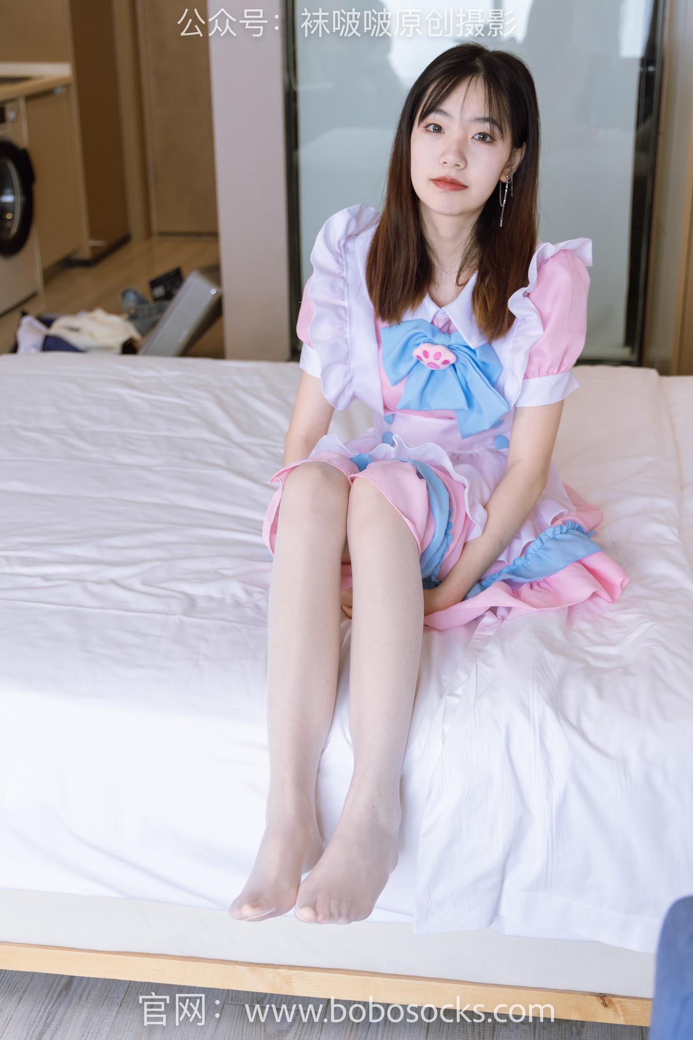 图片[37]-[BoBoSocks袜啵啵]NO.154 小甜豆-两双高跟鞋、珠光白丝、女仆装[200P] – 速更版-美库