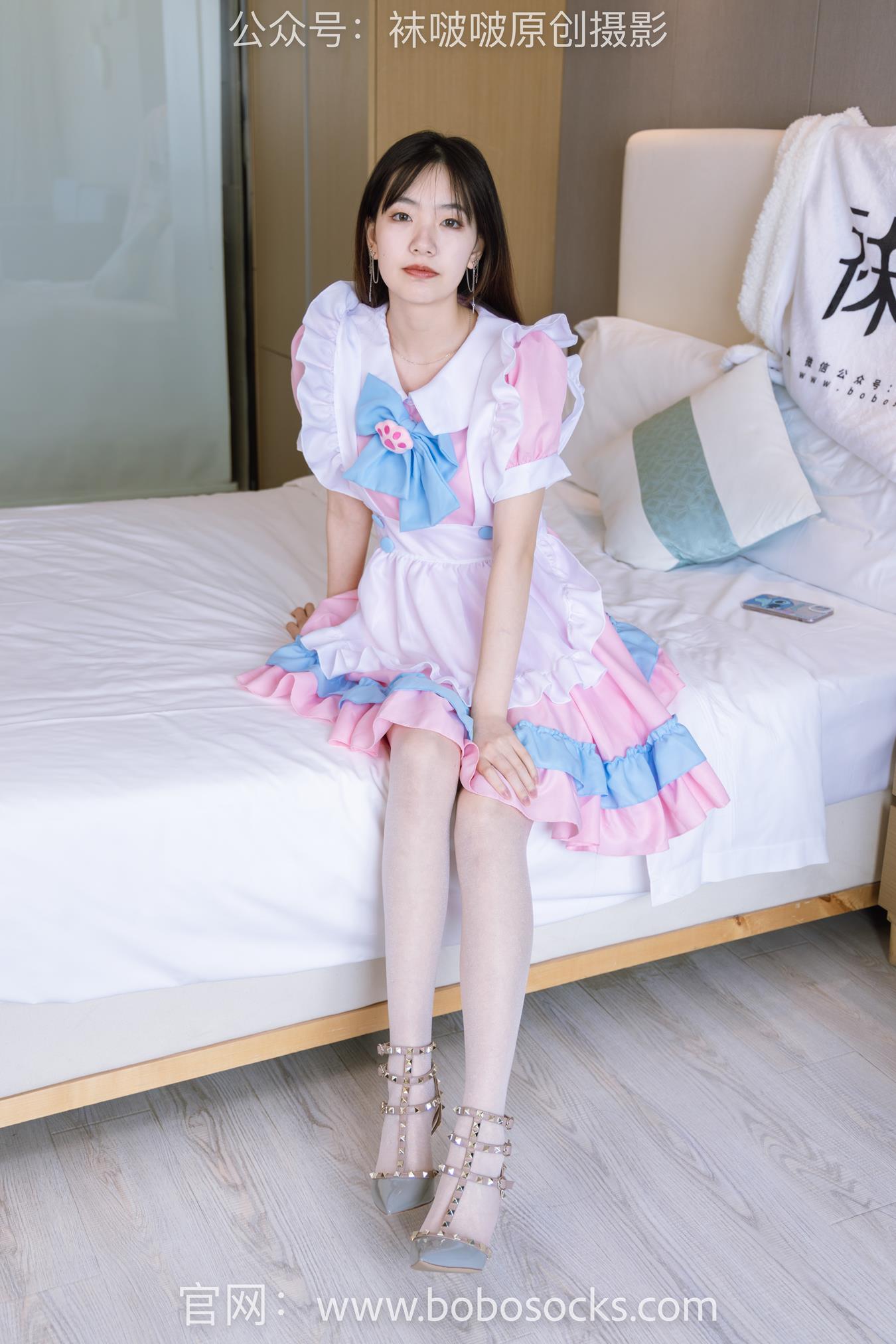 图片[51]-[BoBoSocks袜啵啵]NO.154 小甜豆-两双高跟鞋、珠光白丝、女仆装[200P] – 速更版-美库