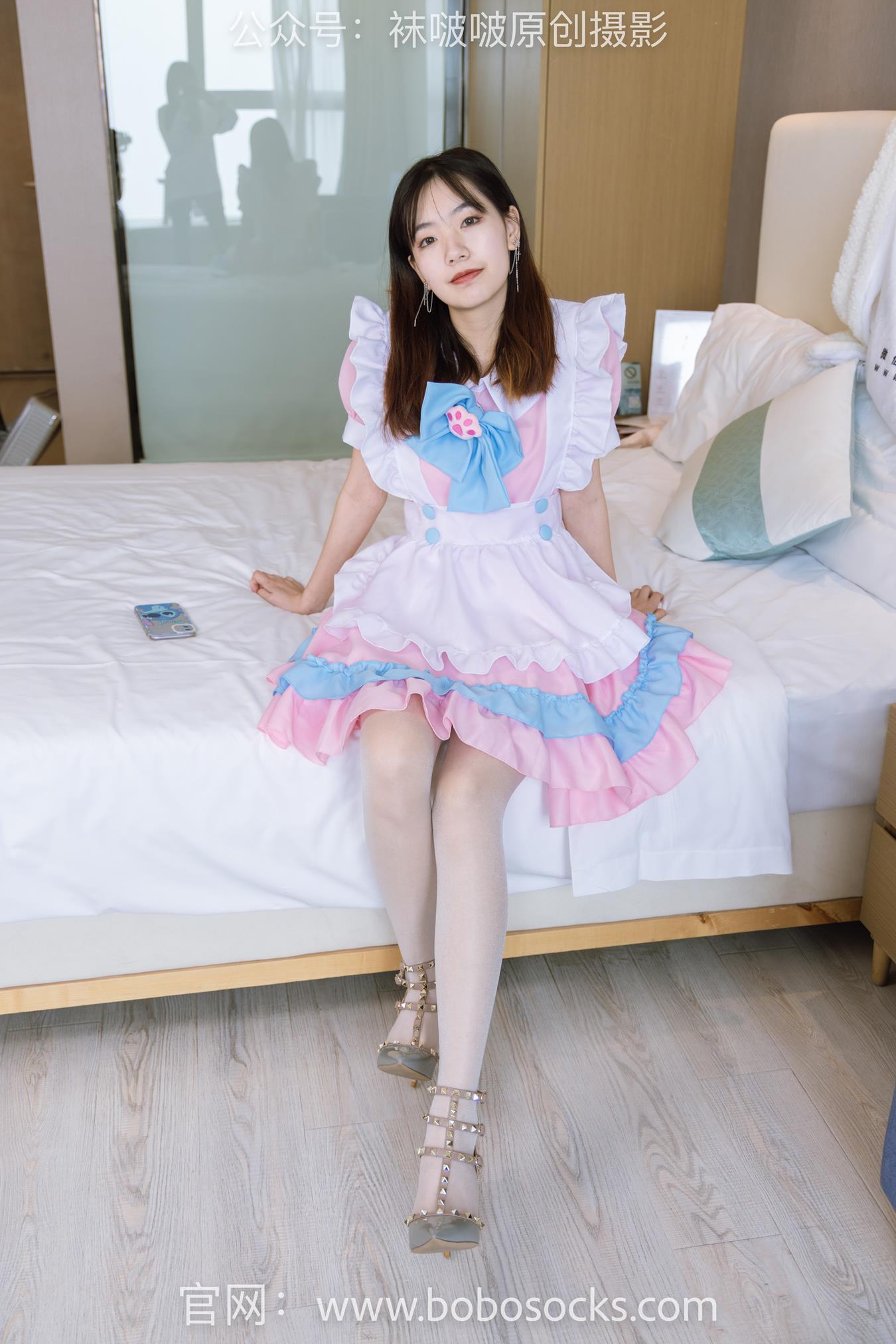 图片[92]-[BoBoSocks袜啵啵]NO.154 小甜豆-两双高跟鞋、珠光白丝、女仆装[200P] – 速更版-美库