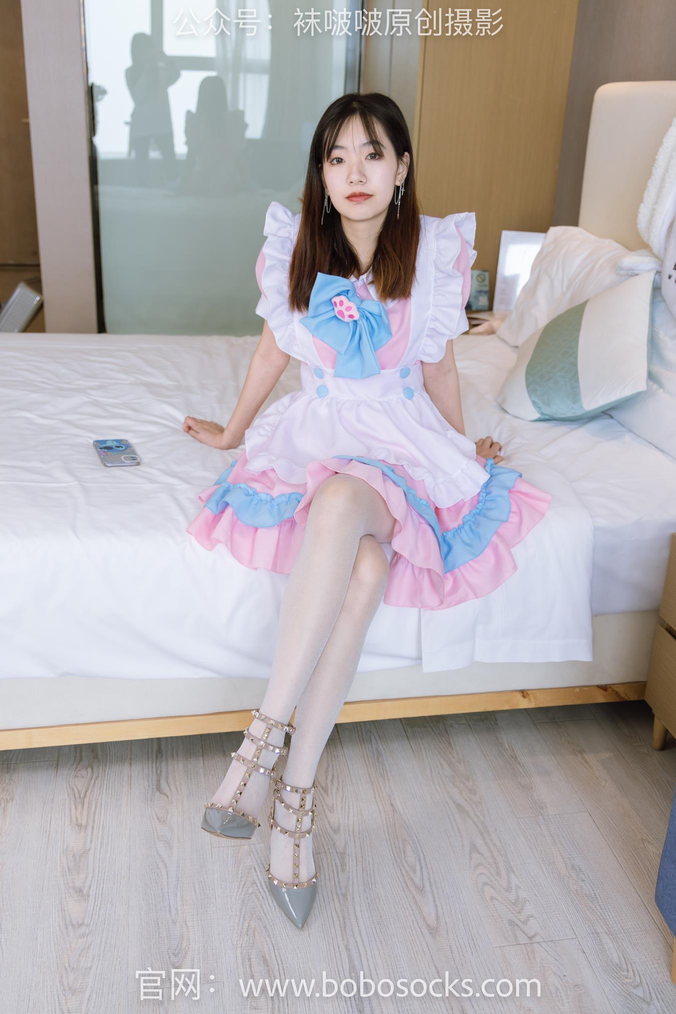 图片[94]-[BoBoSocks袜啵啵]NO.154 小甜豆-两双高跟鞋、珠光白丝、女仆装[200P] – 速更版-美库