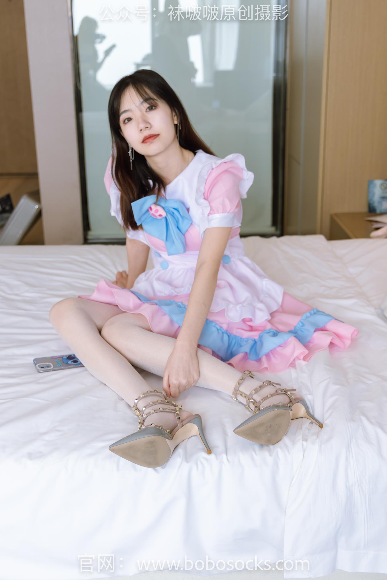 图片[103]-[BoBoSocks袜啵啵]NO.154 小甜豆-两双高跟鞋、珠光白丝、女仆装[200P] – 速更版-美库