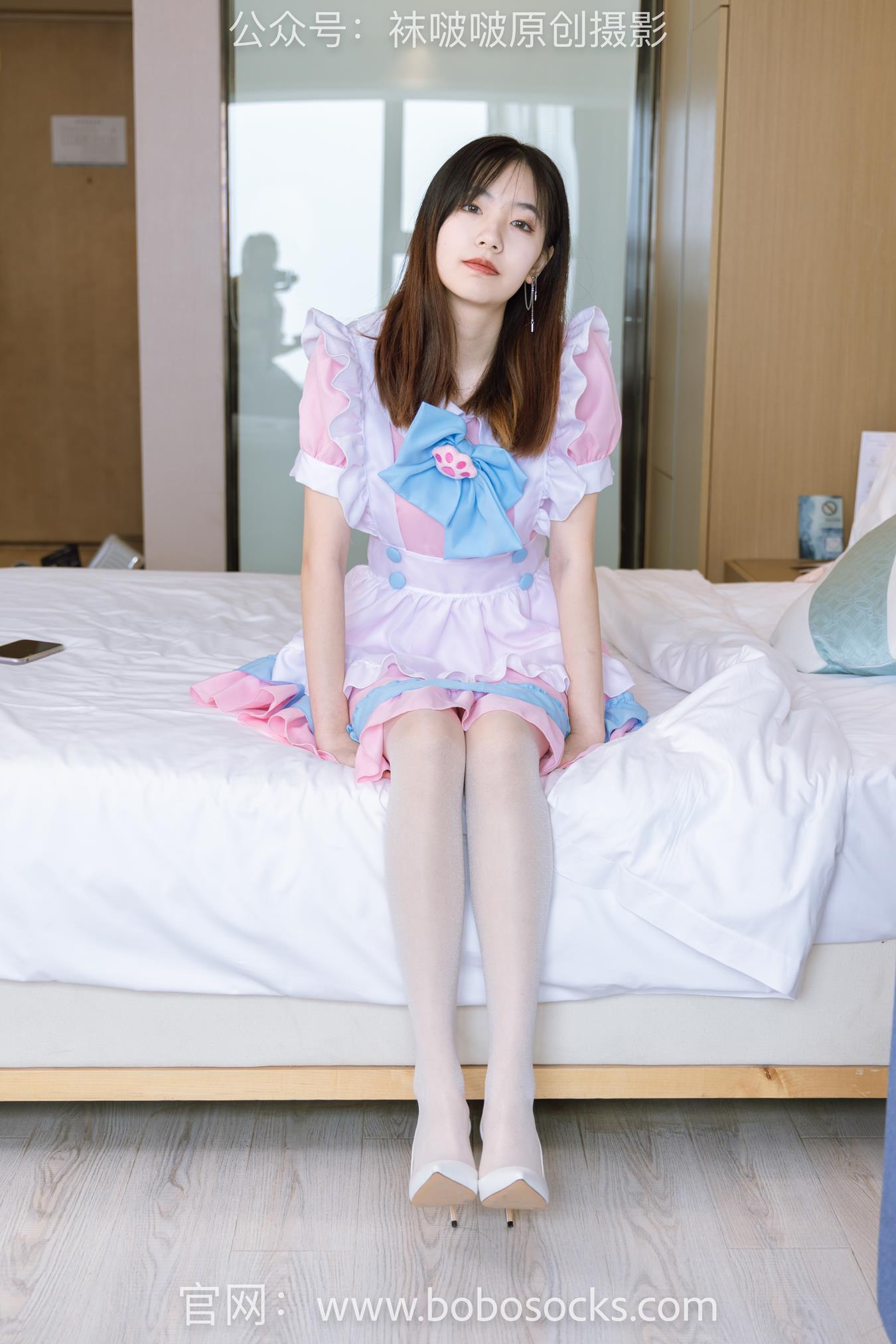 图片[142]-[BoBoSocks袜啵啵]NO.154 小甜豆-两双高跟鞋、珠光白丝、女仆装[200P] – 速更版-美库