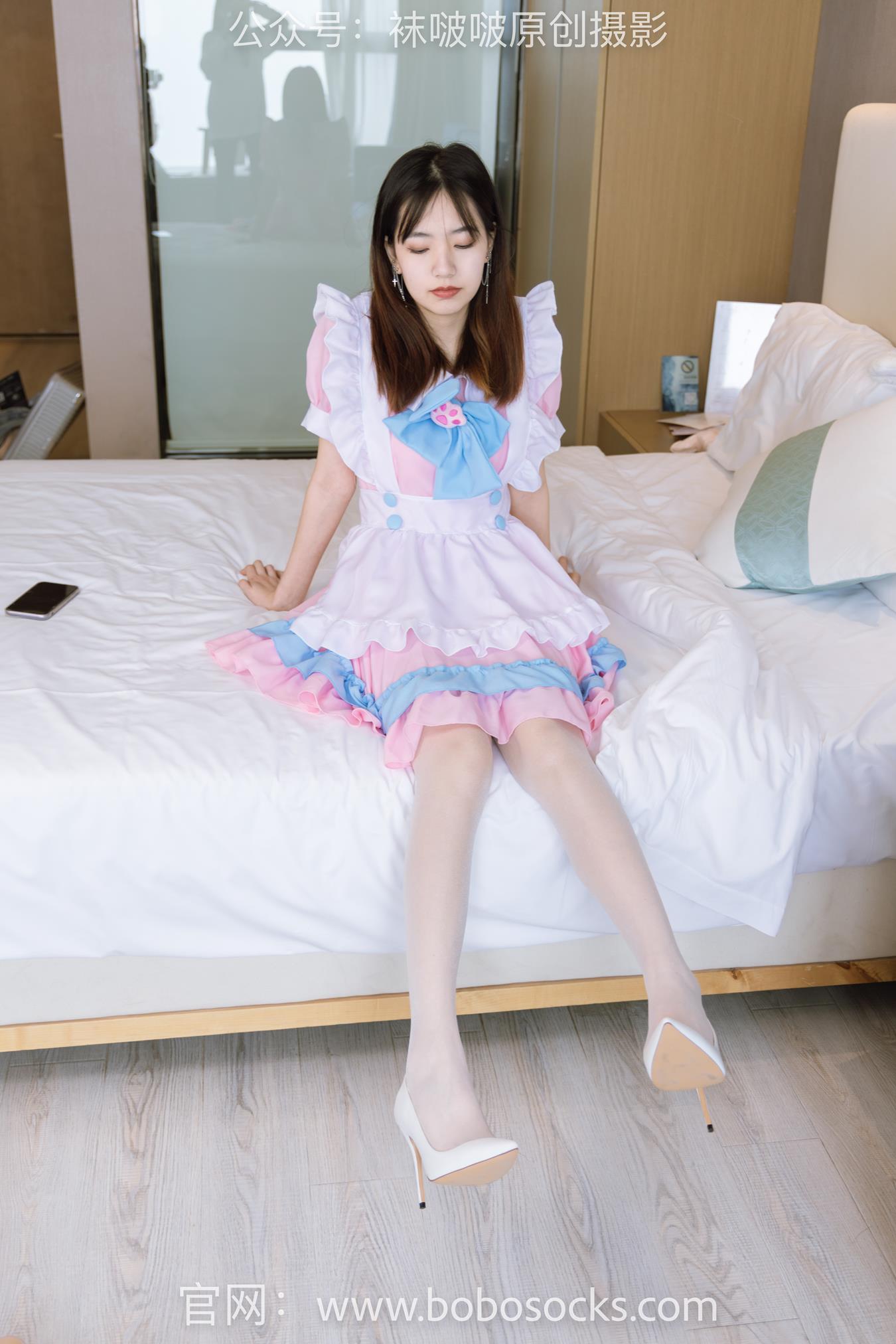 图片[145]-[BoBoSocks袜啵啵]NO.154 小甜豆-两双高跟鞋、珠光白丝、女仆装[200P] – 速更版-美库