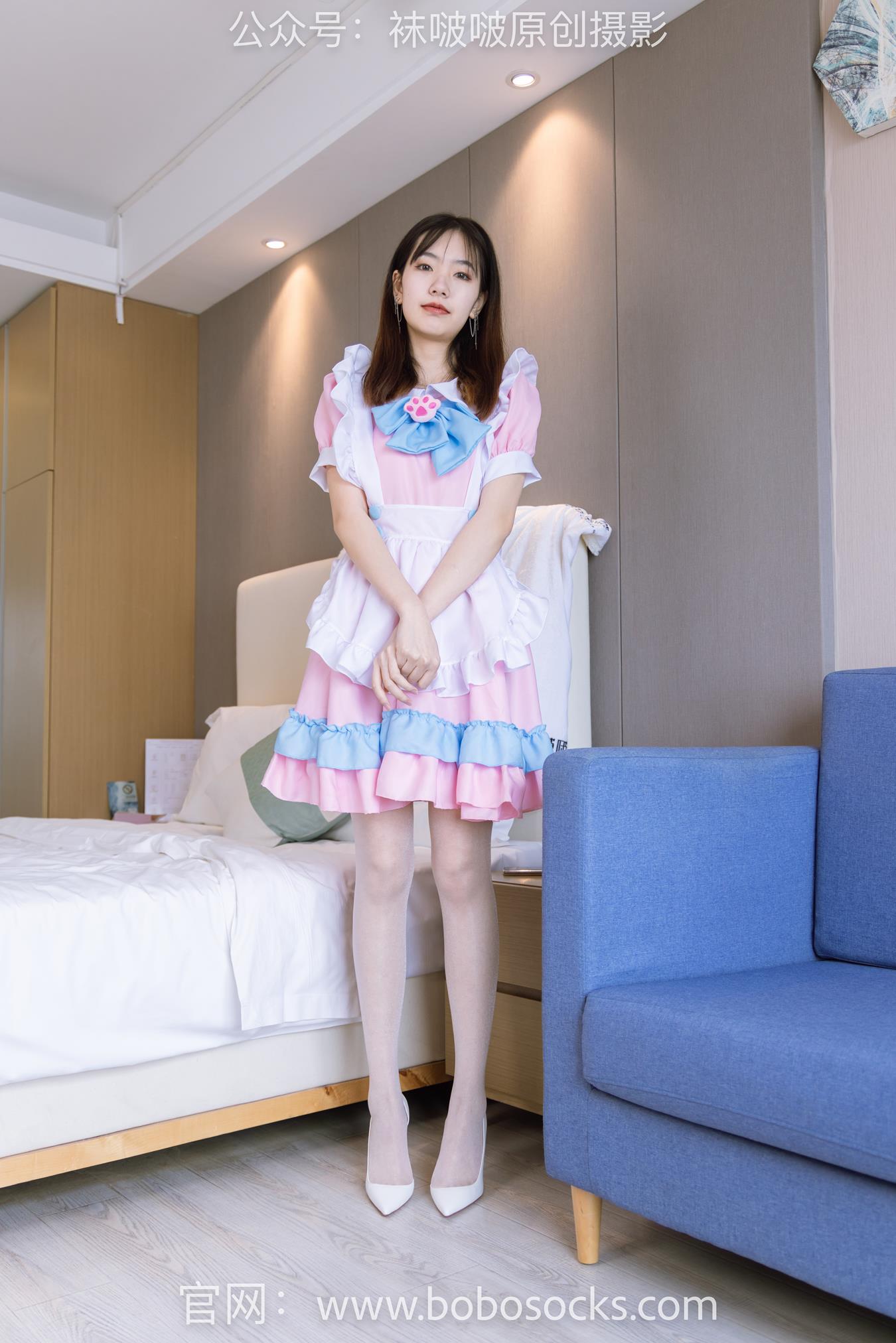 图片[192]-[BoBoSocks袜啵啵]NO.154 小甜豆-两双高跟鞋、珠光白丝、女仆装[200P] – 速更版-美库