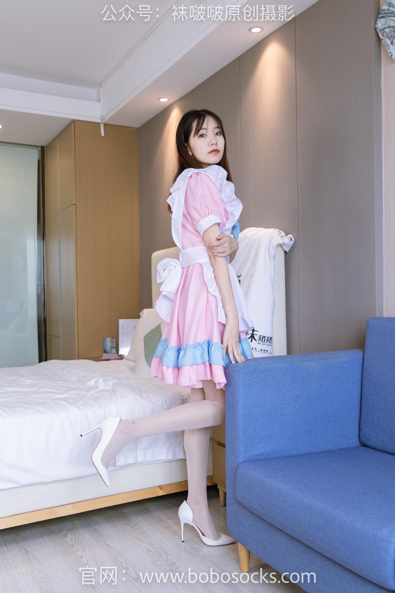 图片[197]-[BoBoSocks袜啵啵]NO.154 小甜豆-两双高跟鞋、珠光白丝、女仆装[200P] – 速更版-美库