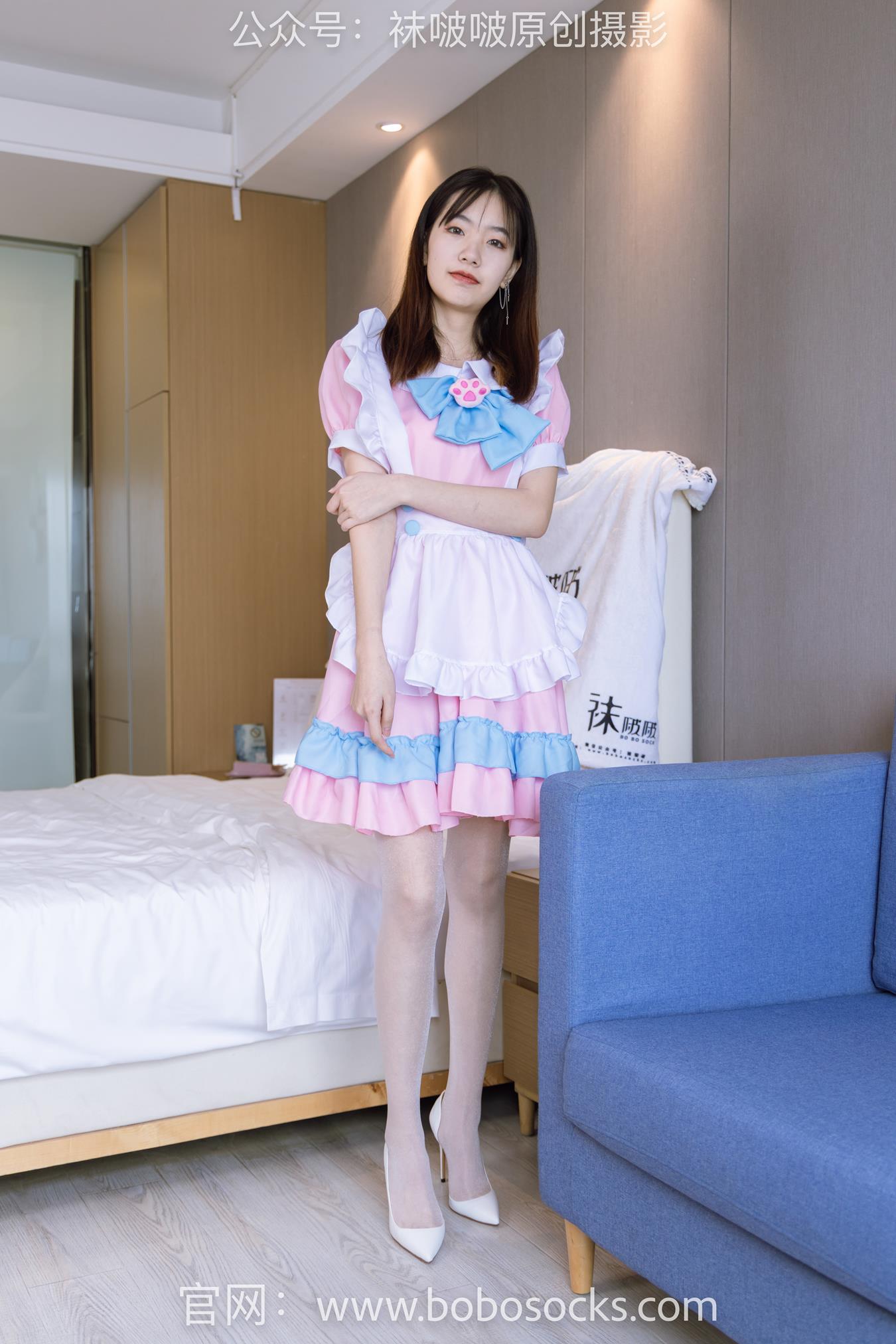 图片[198]-[BoBoSocks袜啵啵]NO.154 小甜豆-两双高跟鞋、珠光白丝、女仆装[200P] – 速更版-美库