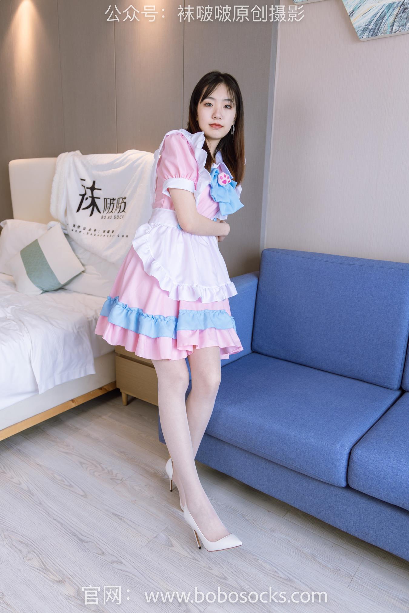 图片[201]-[BoBoSocks袜啵啵]NO.154 小甜豆-两双高跟鞋、珠光白丝、女仆装[200P] – 速更版-美库