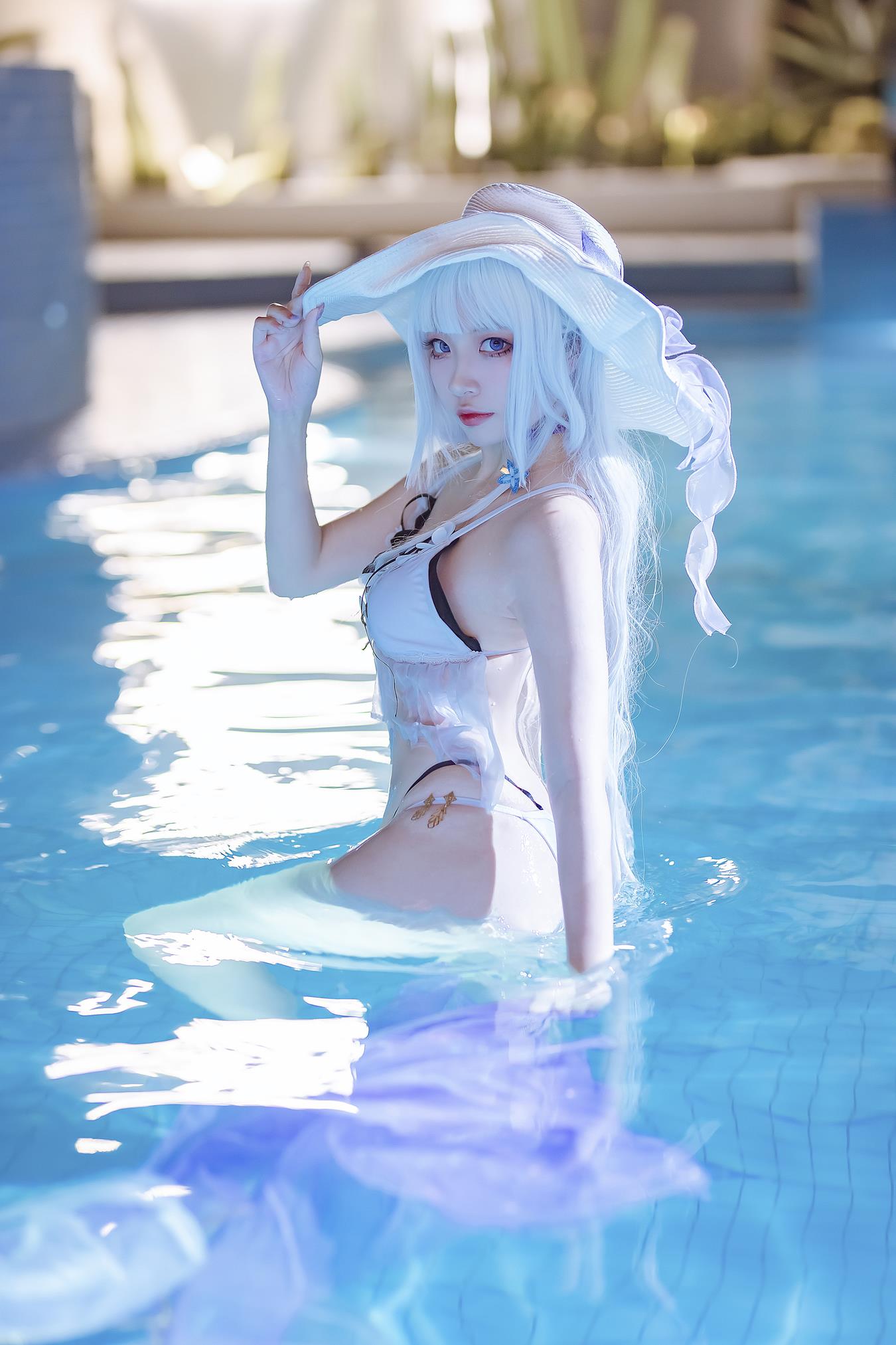 图片[26]-人气Coser二佐Nisa 碧蓝光辉泳装 [26P] – 速更版-美库