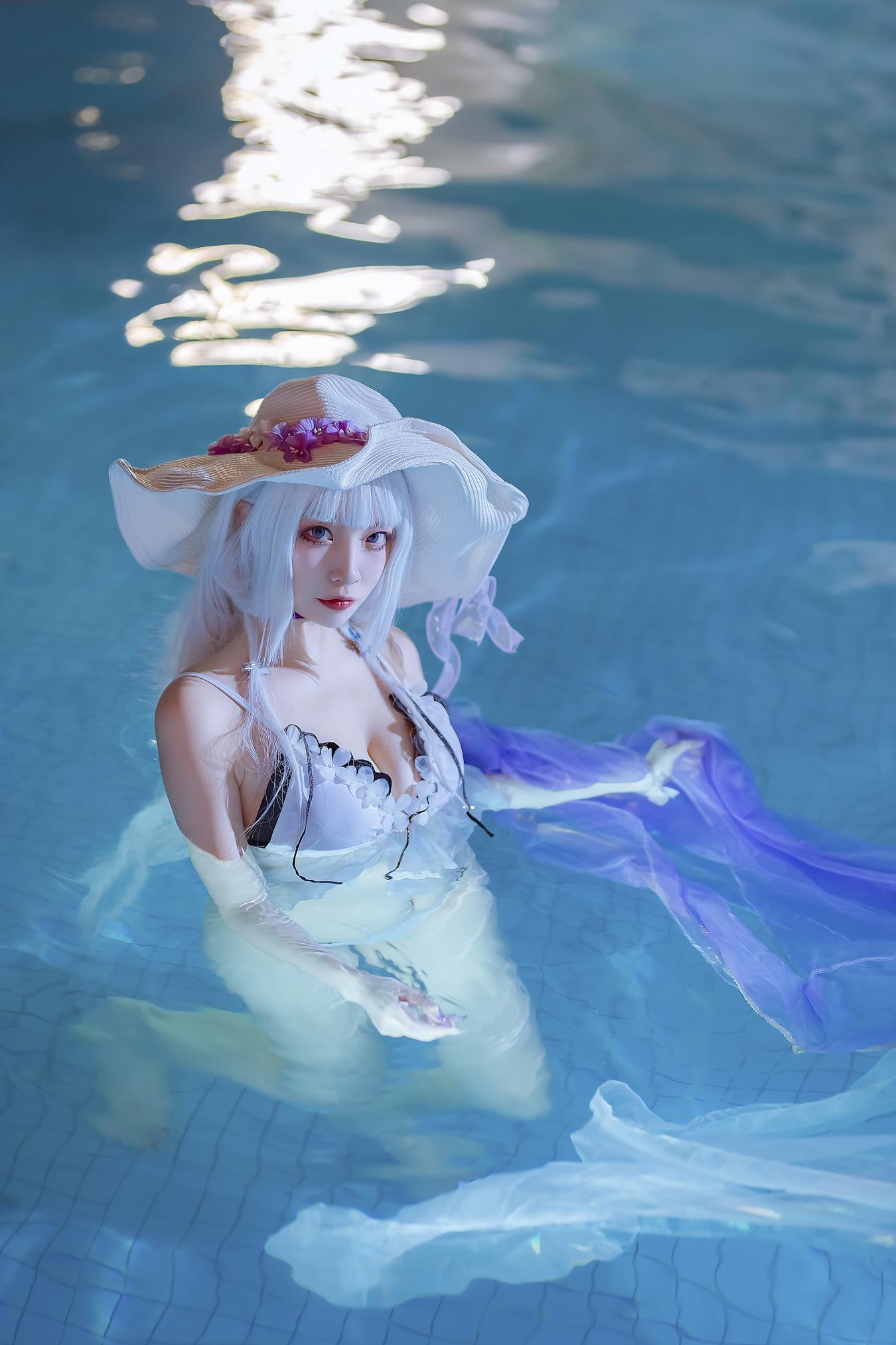 图片[27]-人气Coser二佐Nisa 碧蓝光辉泳装 [26P] – 速更版-美库