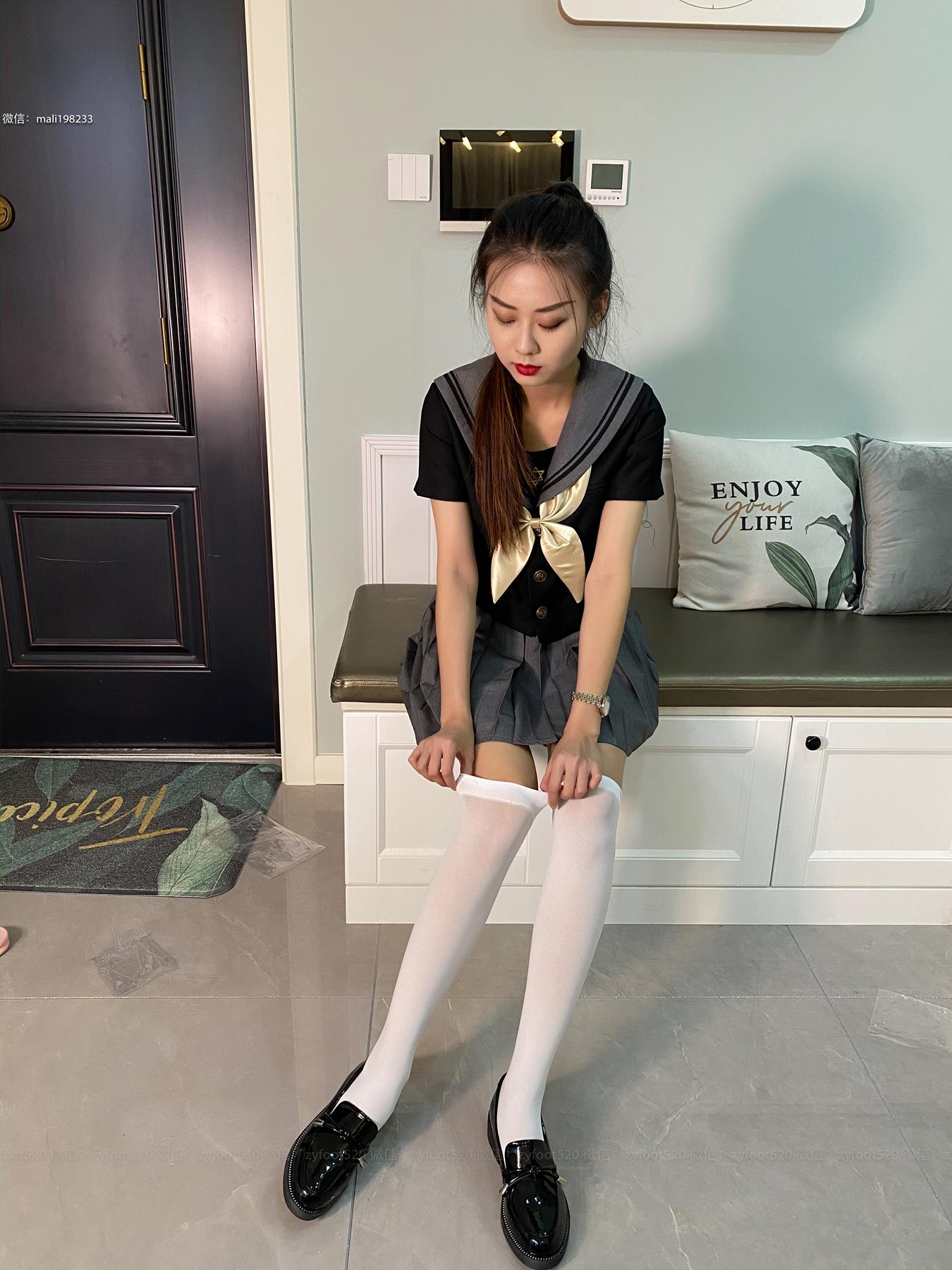 图片[50]-ISS系列 035 洋洋 JK白 [57P] – 速更版-美库