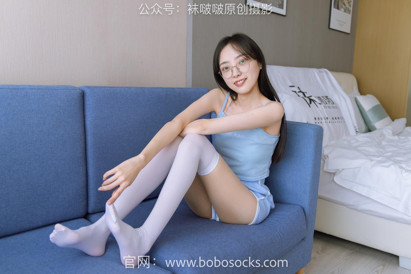 图片[12]-[BoBoSocks袜啵啵]NO.157 稚予-高跟鞋、白丝大腿袜、裸足[140] – 速更版-美库